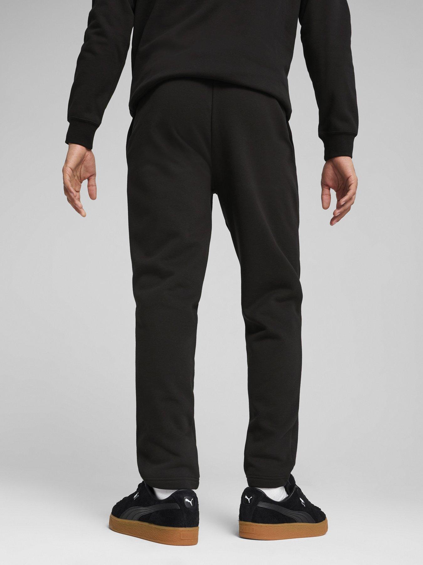  image of puma-mens-essentials-no-1-logo-sweatpants-fleece-black