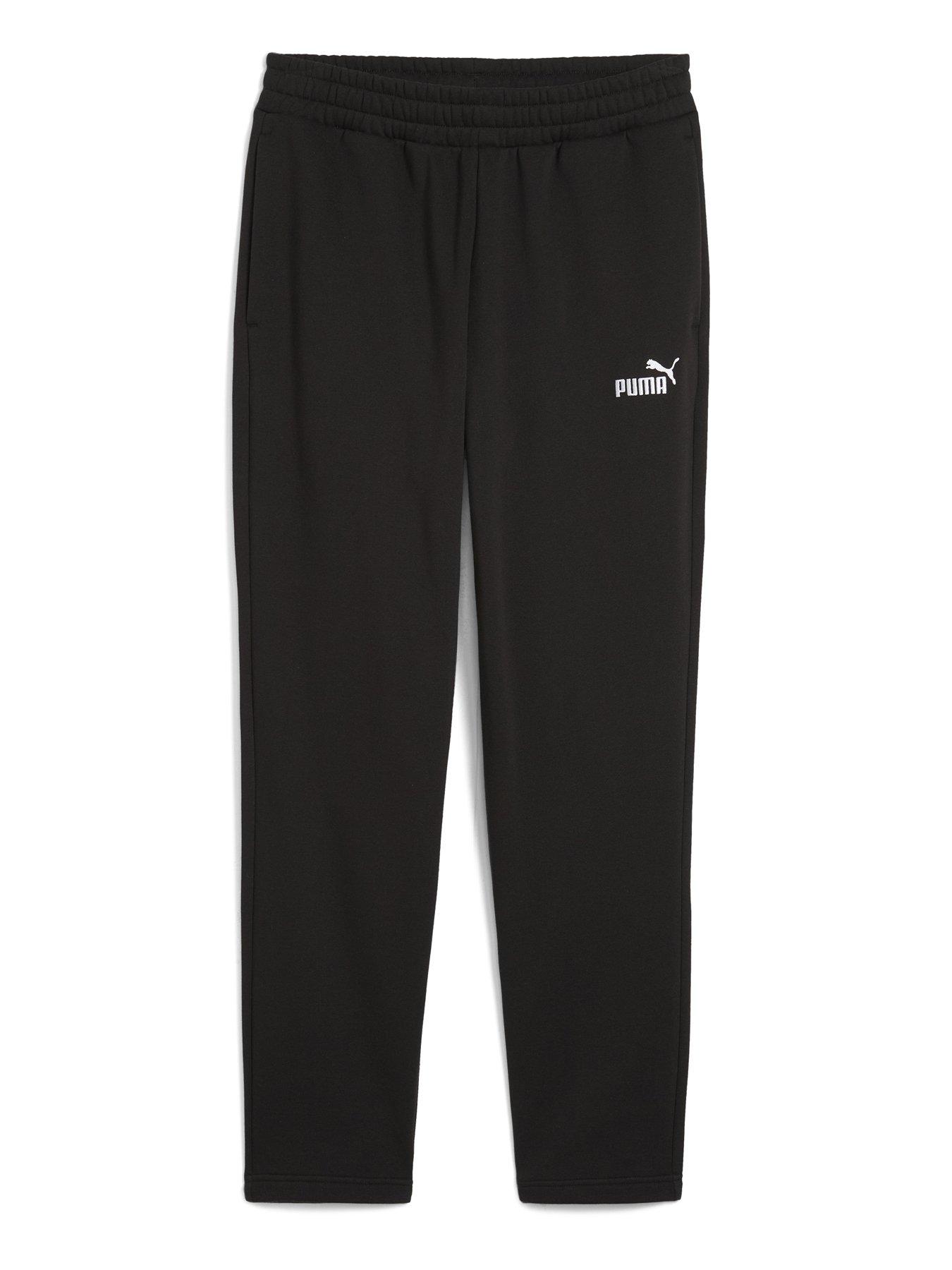  image of puma-mens-essentials-no-1-logo-sweatpants-fleece-black