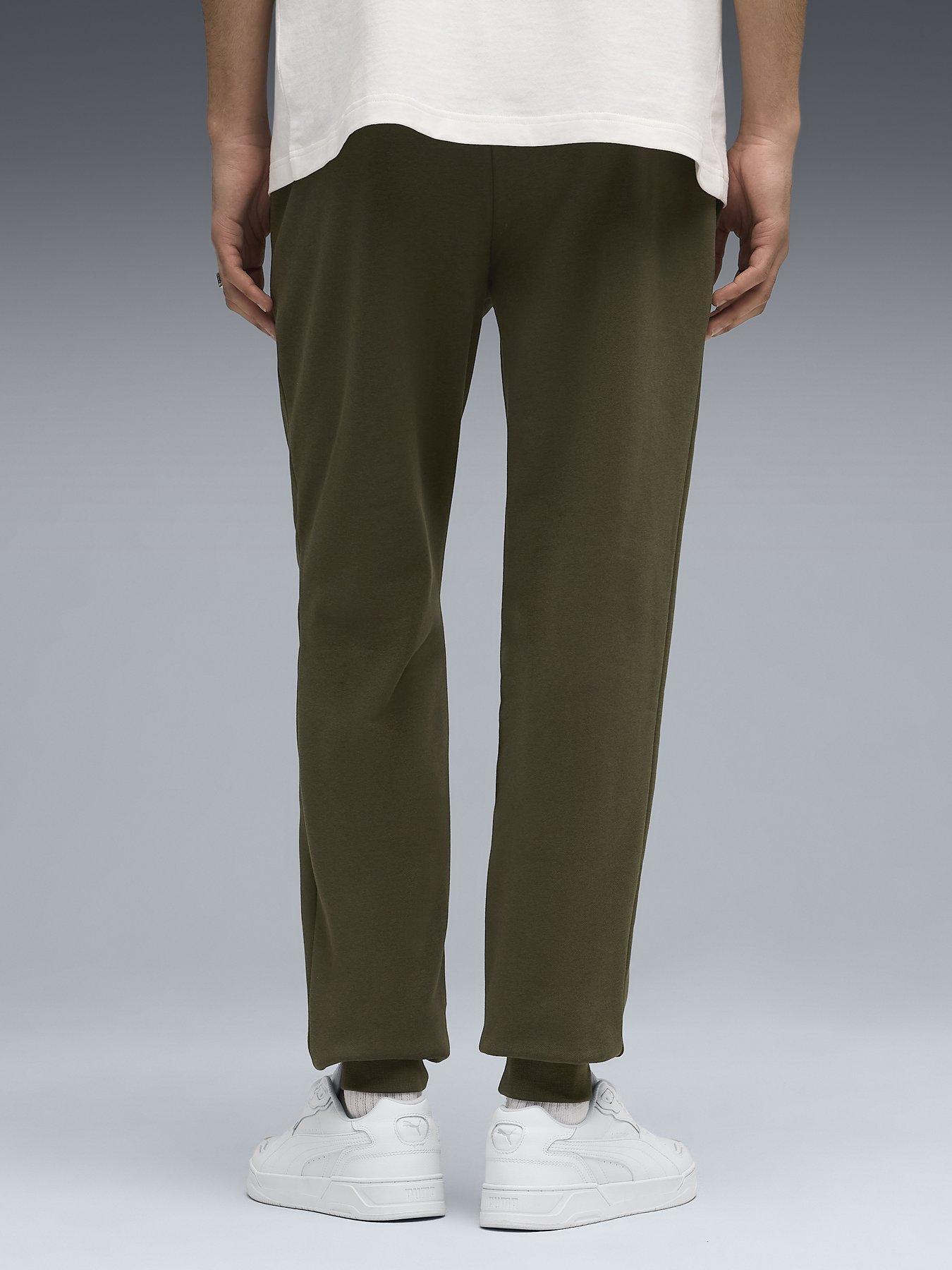 Image 2 of 5 of Puma Mens Essentials No 1 Logo Sweatpants Fleece - Green