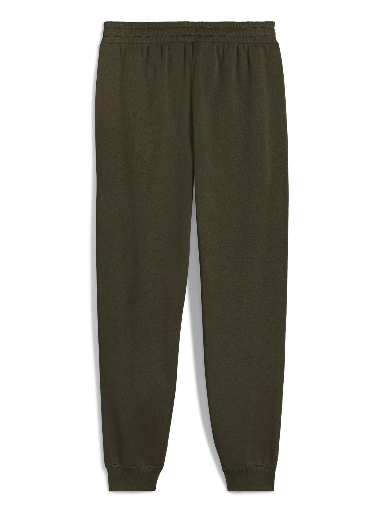 Image 5 of 5 of Puma Mens Essentials No 1 Logo Sweatpants Fleece - Green