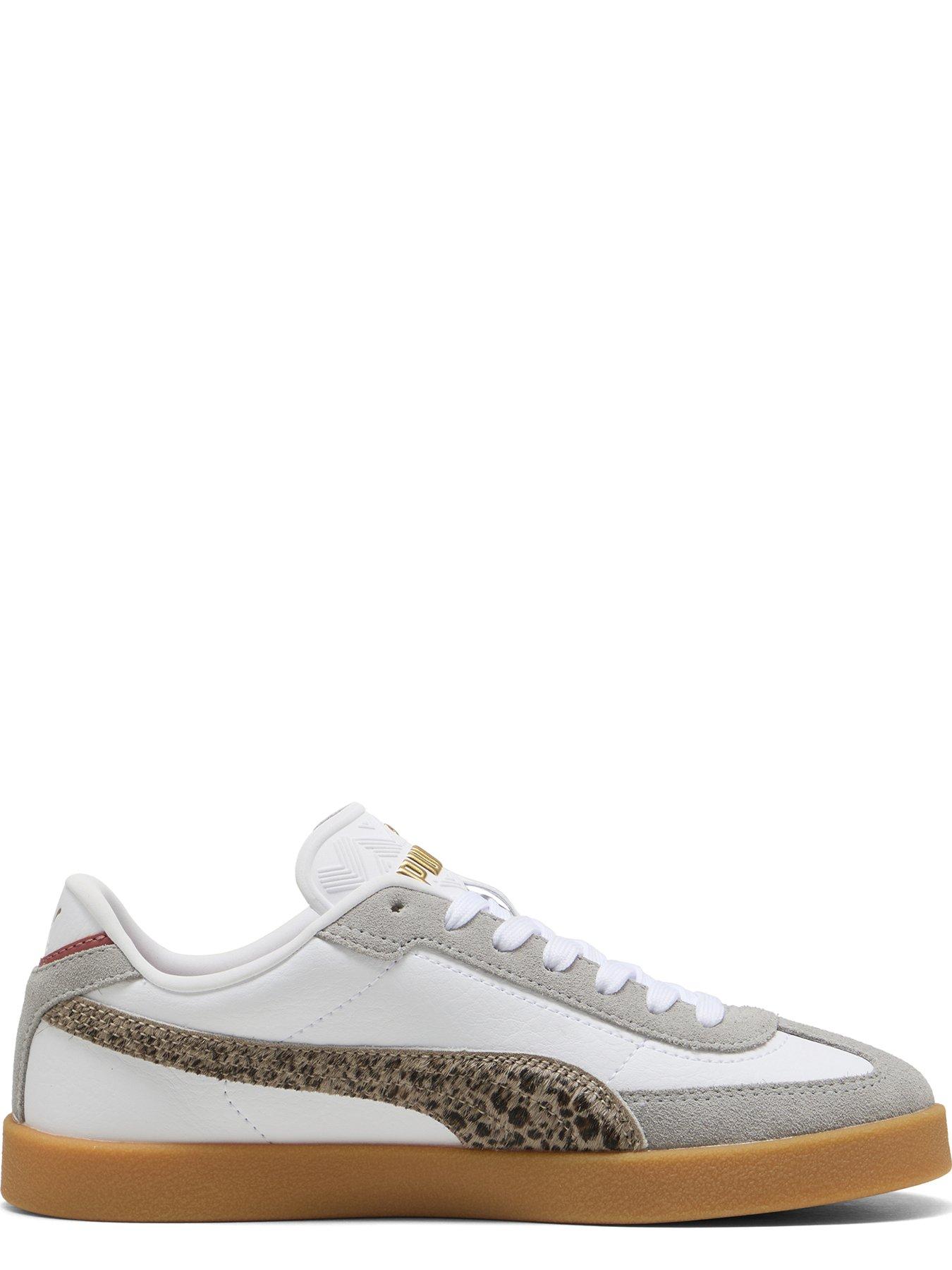  image of puma-womens-club-ii-era-animal-flair-trainers-white