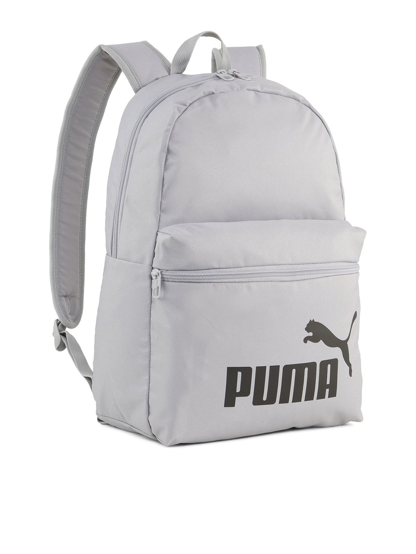 front image of puma-phase-backpack-grey
