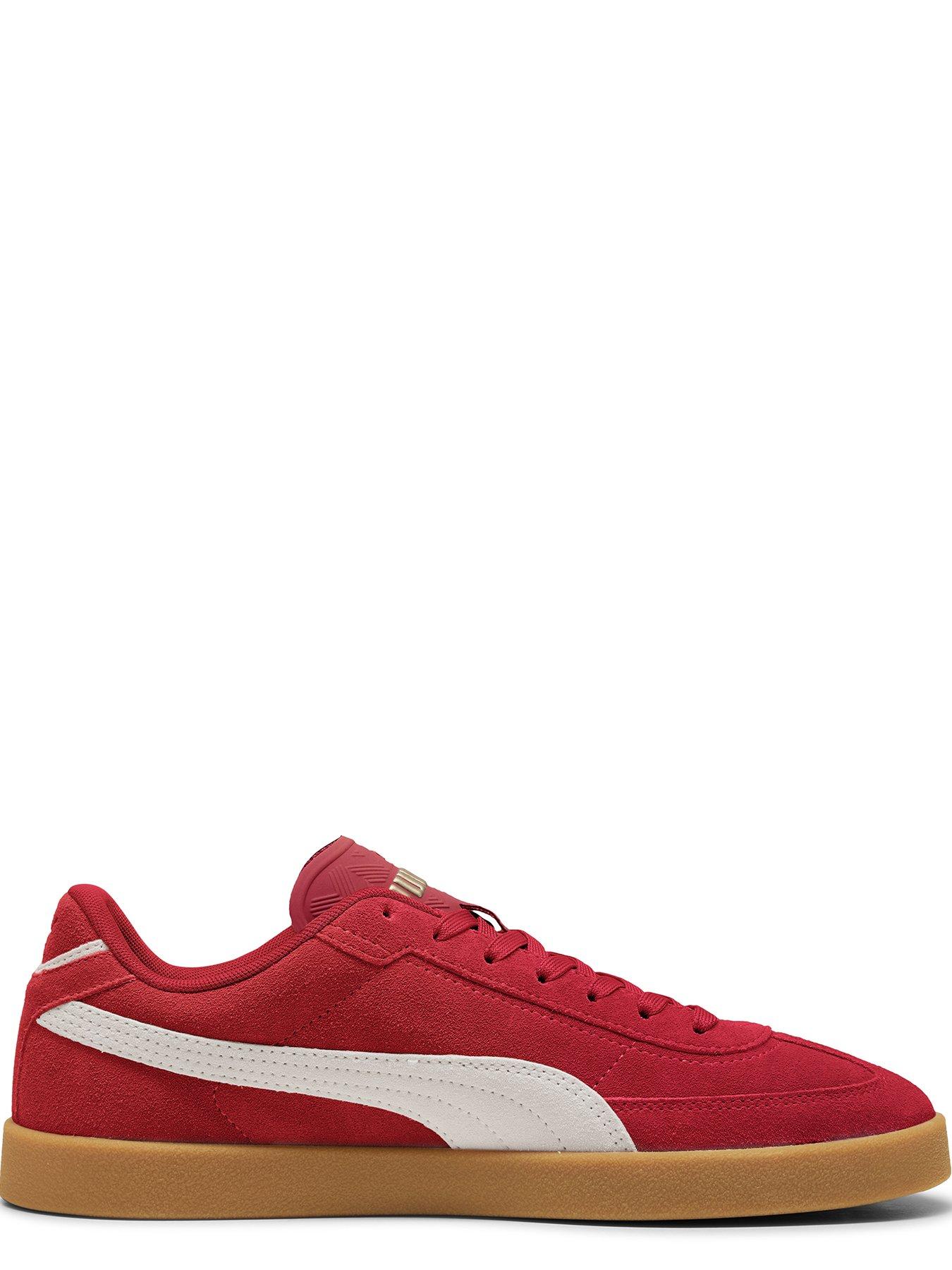 image of puma-womens-club-ii-era-suede-trainers-red