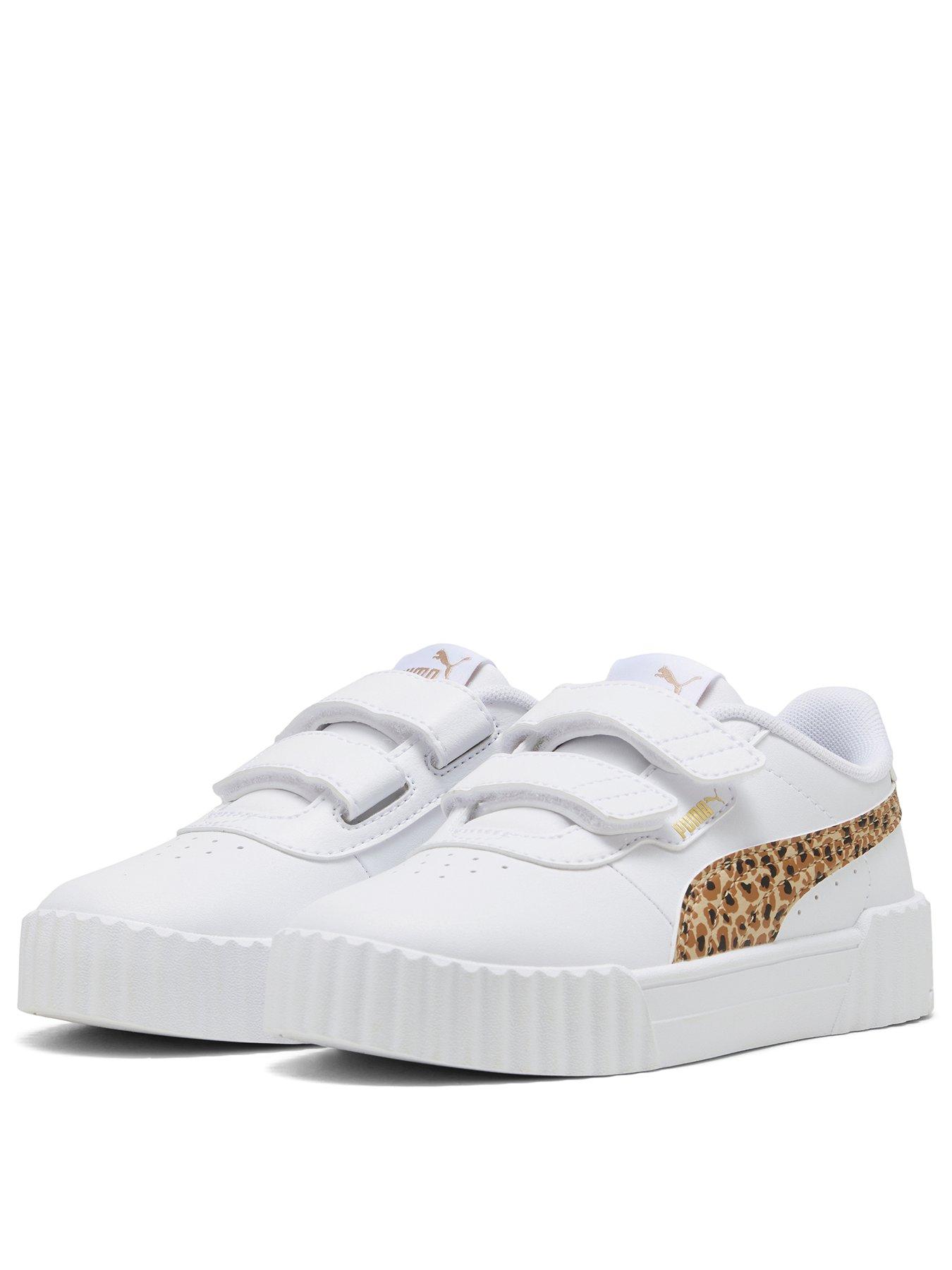 Image 2 of 6 of Puma Kids Girls Carina 30 Animal V - White