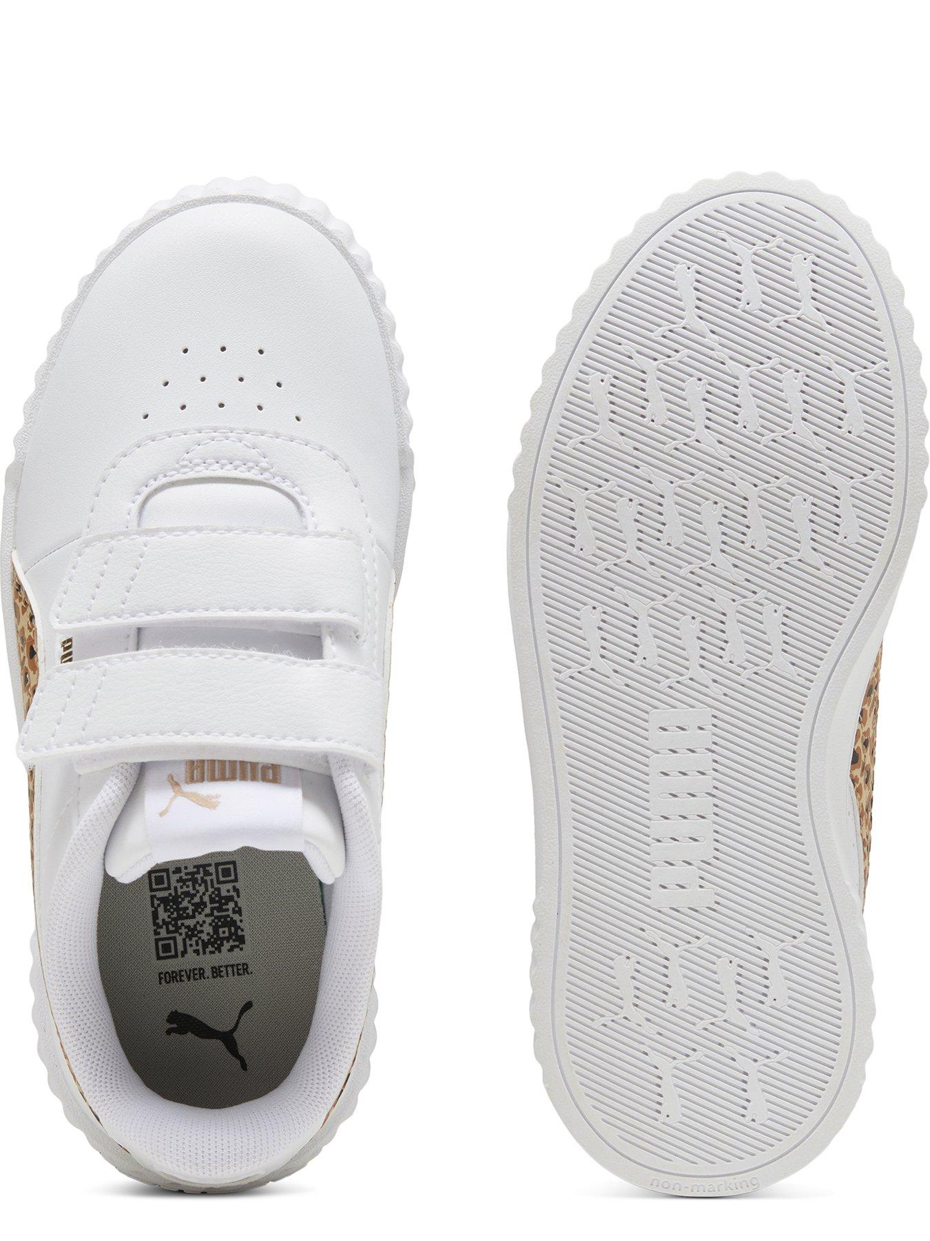 Image 5 of 6 of Puma Kids Girls Carina 30 Animal V - White