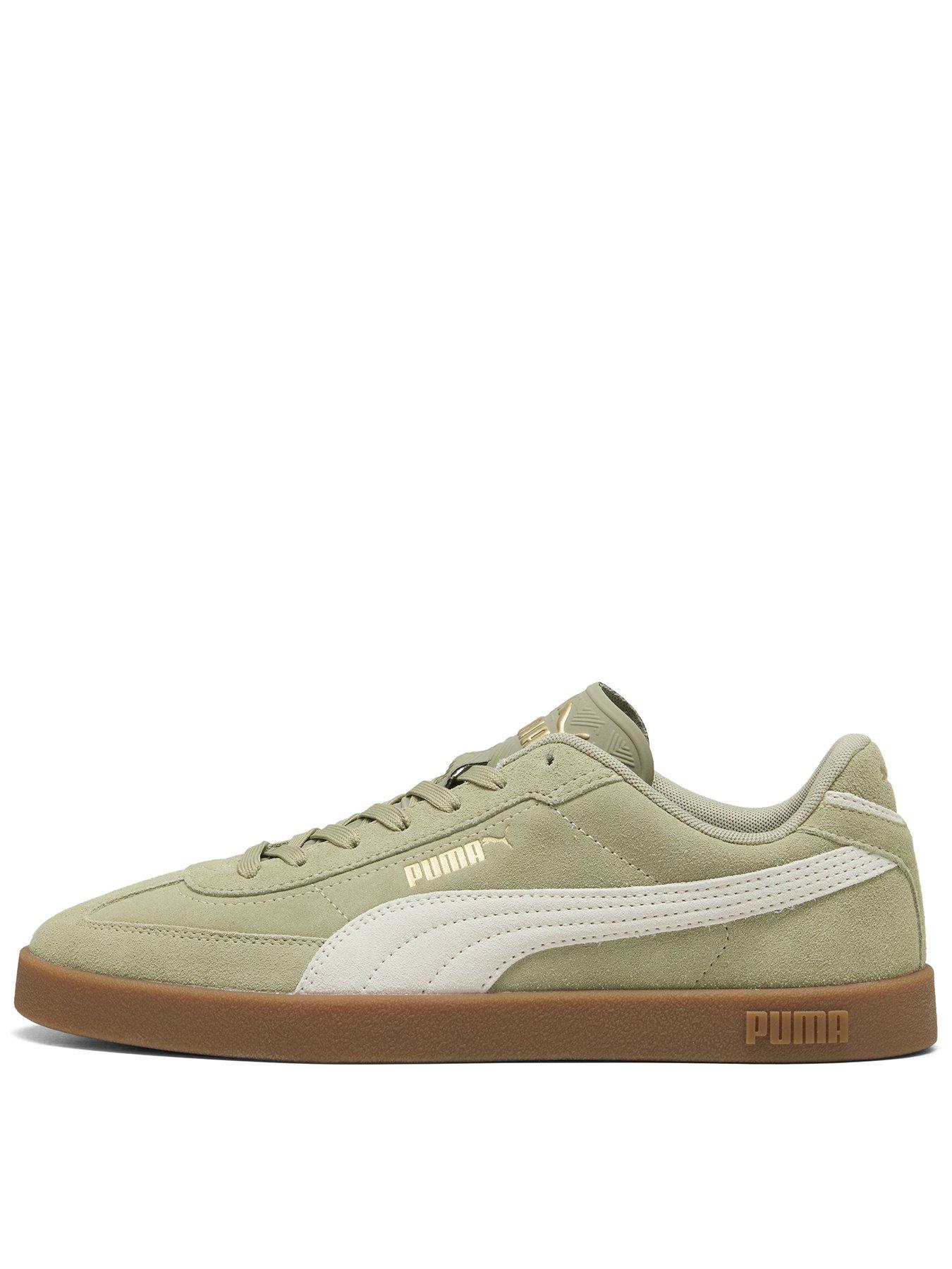  image of puma-unisex-club-ii-era-suede-trainers-green