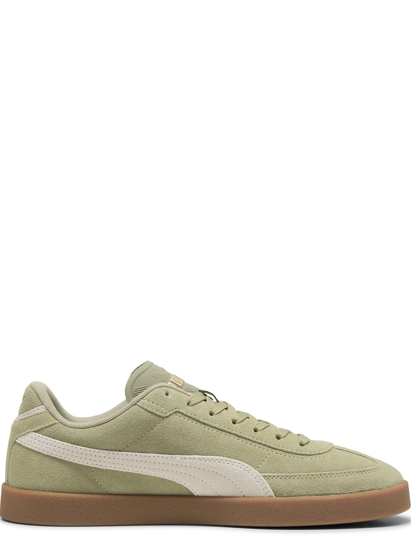  image of puma-unisex-club-ii-era-suede-trainers-green