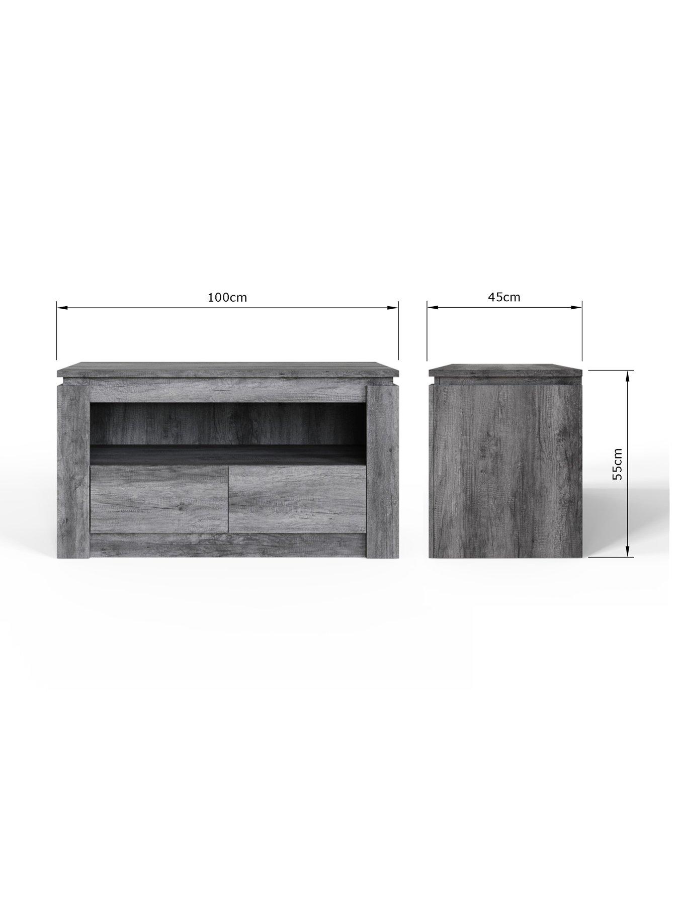 Image 7 of 7 of GFW Canyon 2 Drawer Tv Unit (Fits Up To 50")