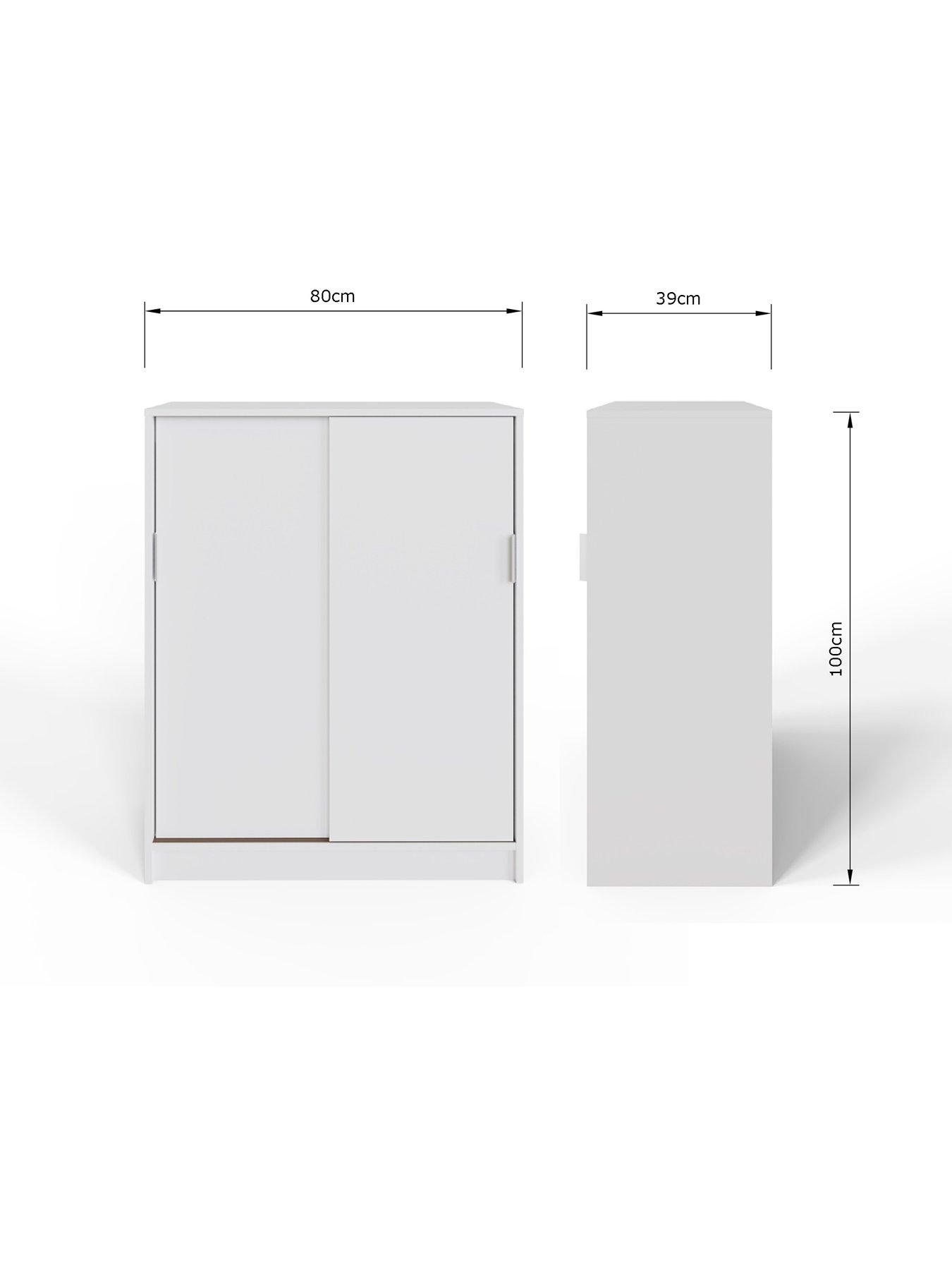Image 7 of 7 of GFW Leighton Sliding Door Shoe Cabinet