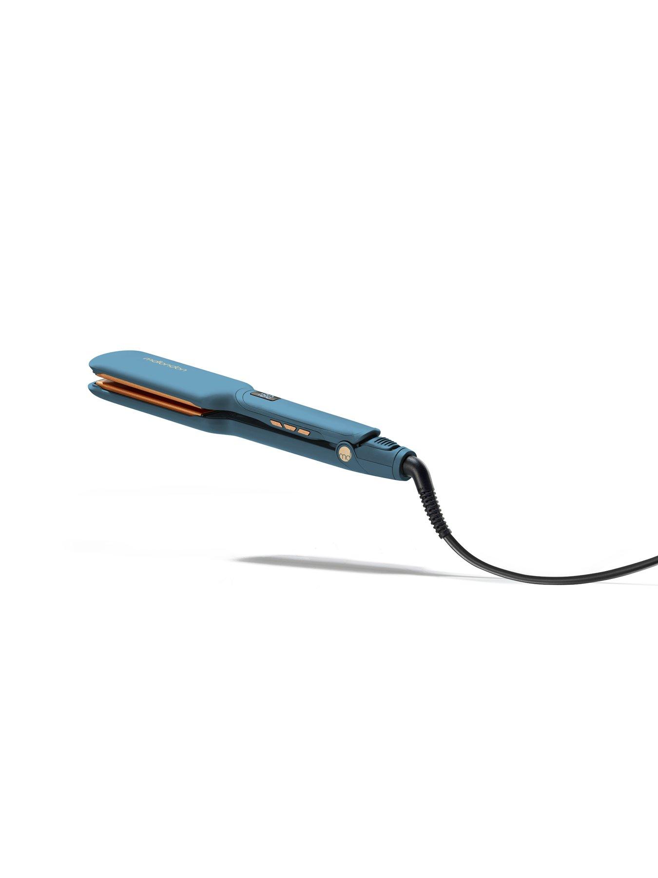 Image 2 of 5 of mdlondon Phat Wide plate Hair Straightener - Blue