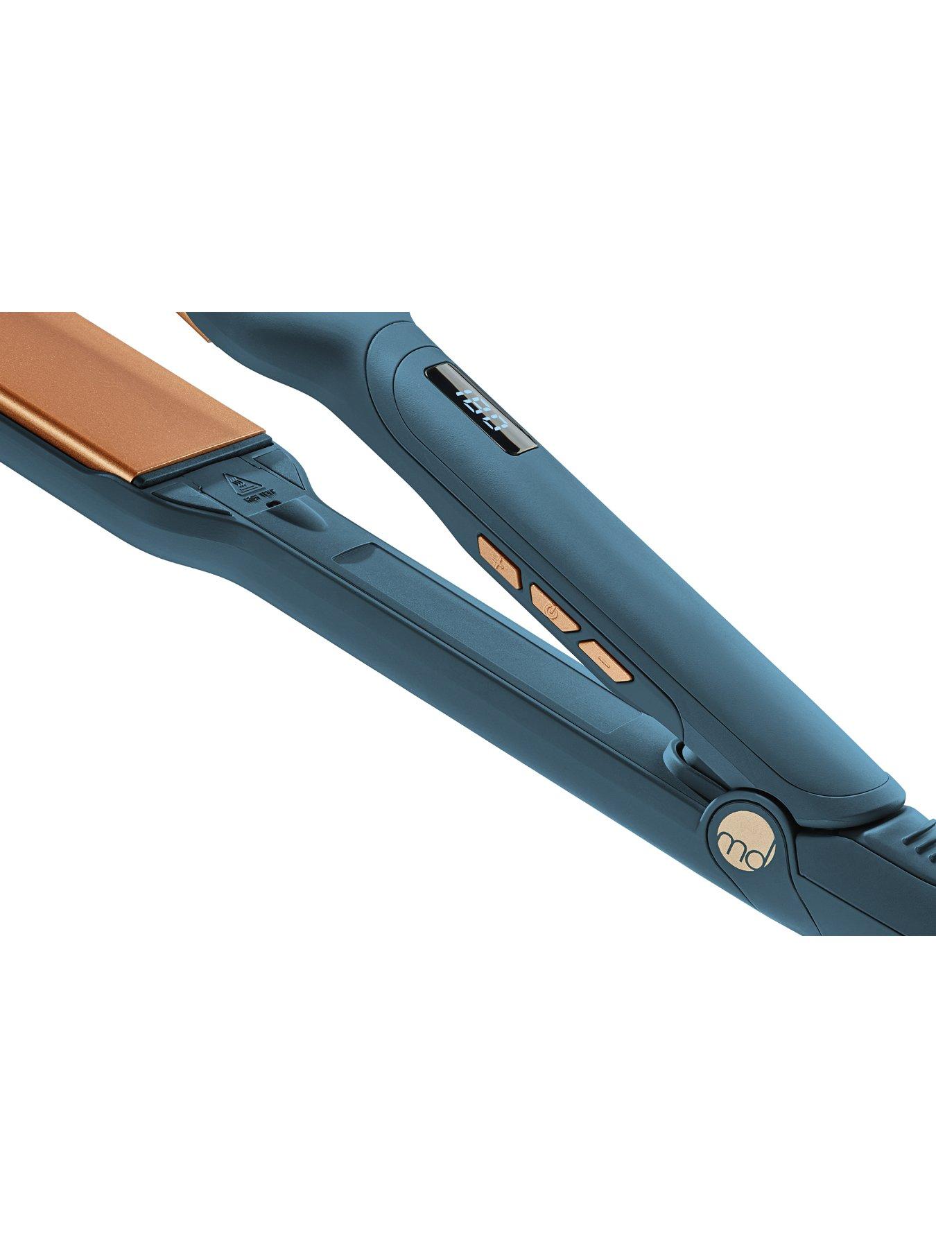 Image 3 of 5 of mdlondon Phat Wide plate Hair Straightener - Blue