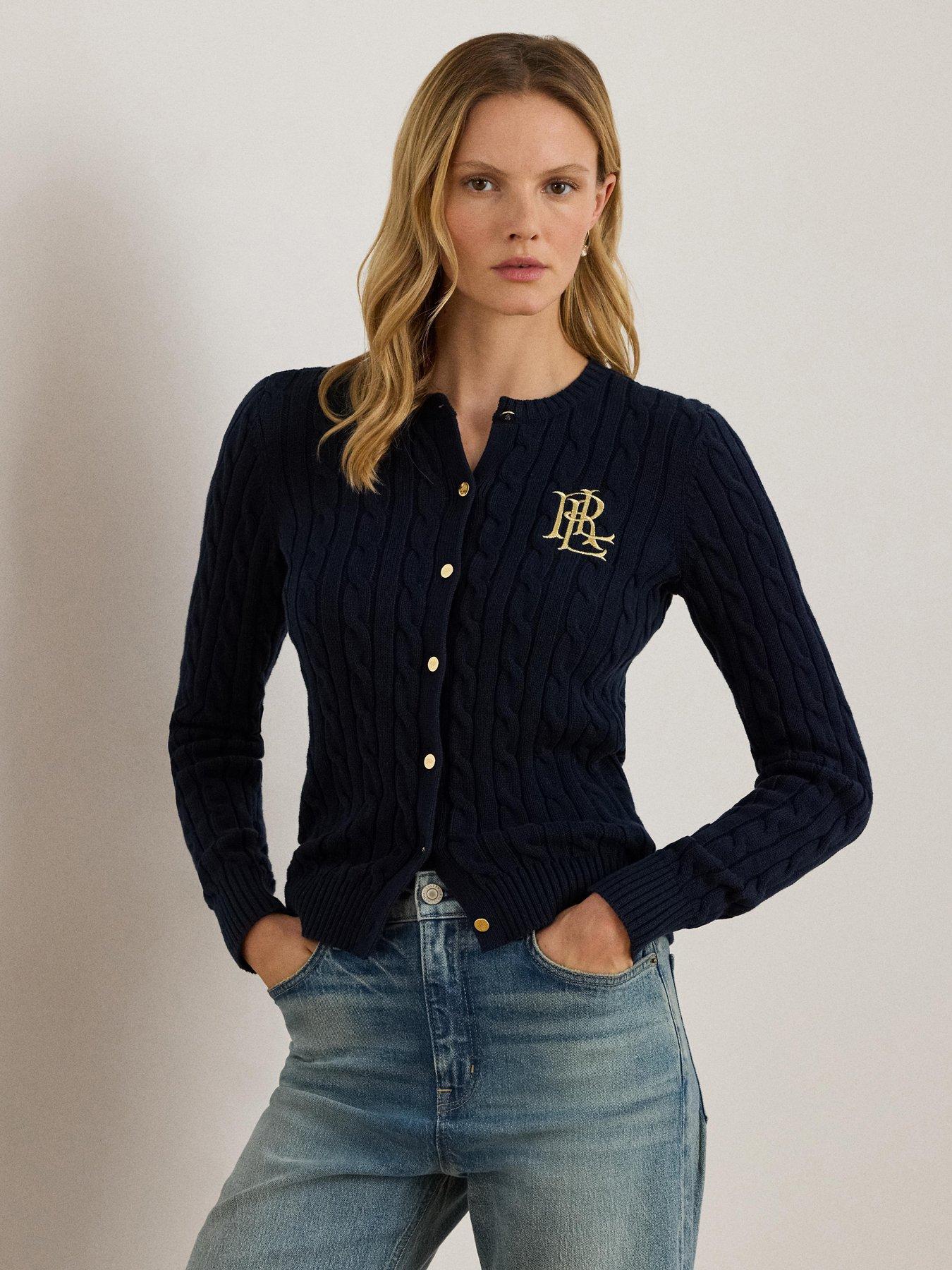 Lauren by Ralph Lauren Ralhan Knitted Cardigan - Navy