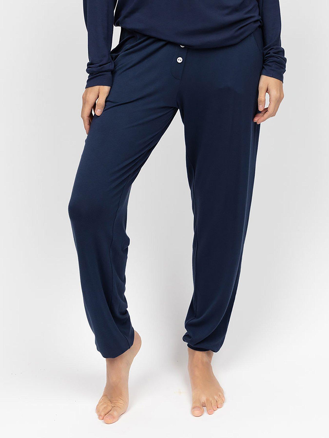 undefined Marina Navy Jersey Pyjama Bottoms - Navy