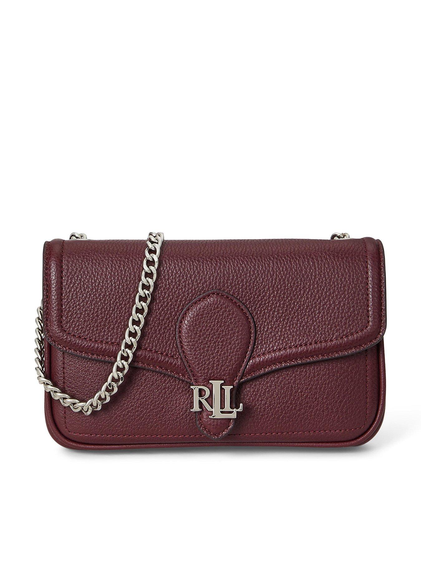  image of lauren-by-ralph-lauren-bradley-wallet-with-a-chain-dark-garnet