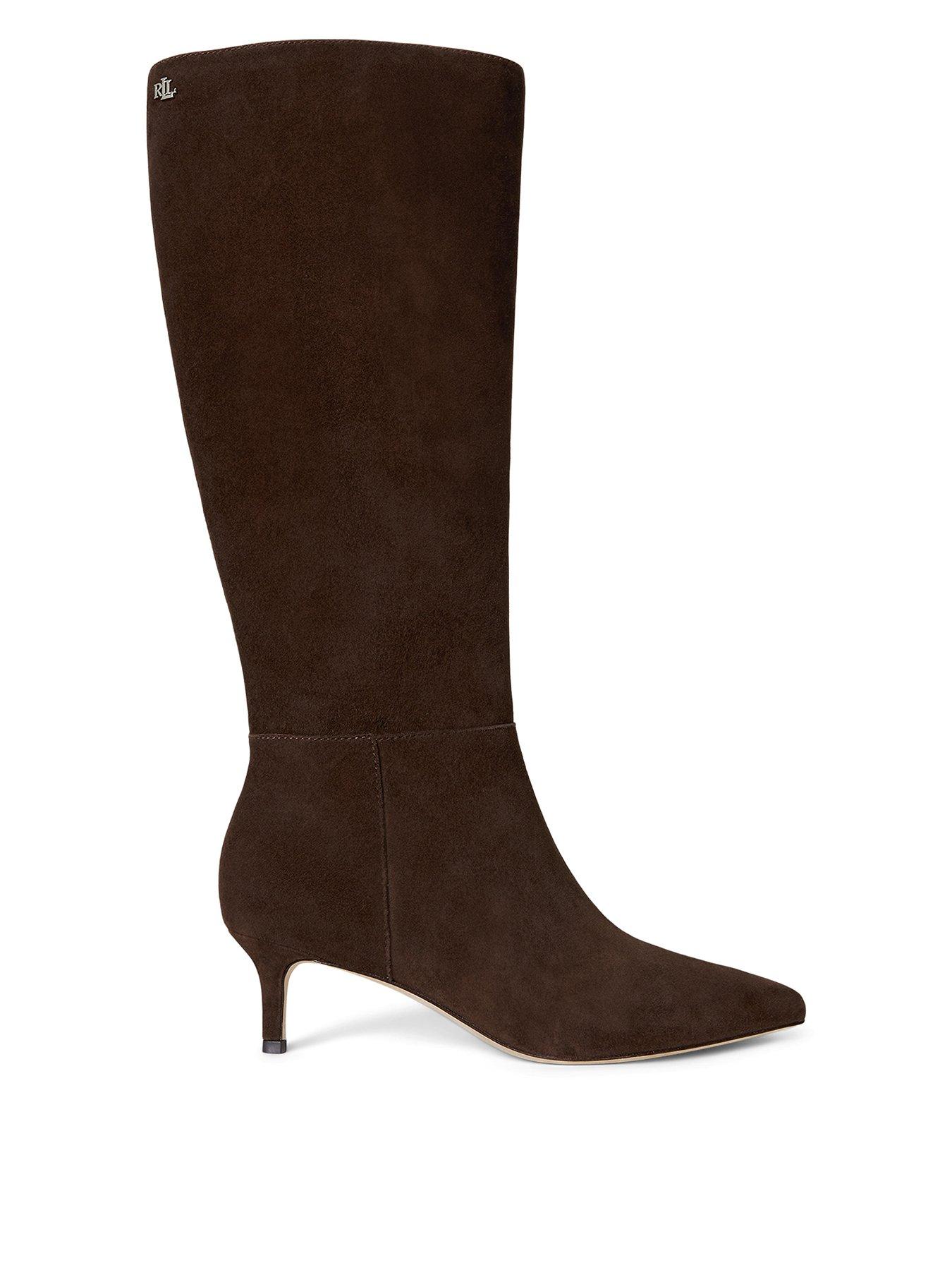 Lauren by Ralph Lauren Mckay Tall Boot Heel - Brown