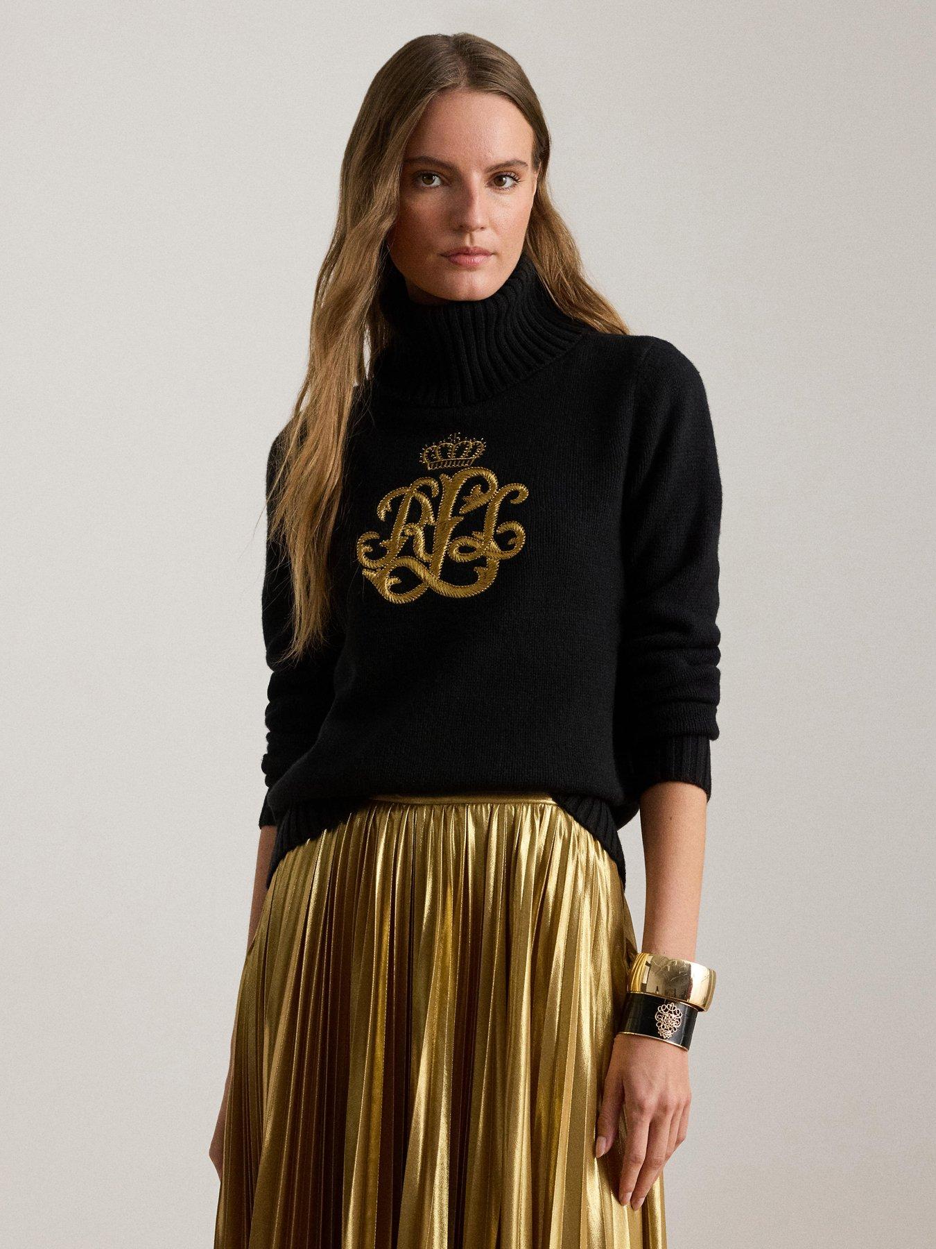 Lauren by Ralph Lauren Kexley Long Sleeve Pullover - Black