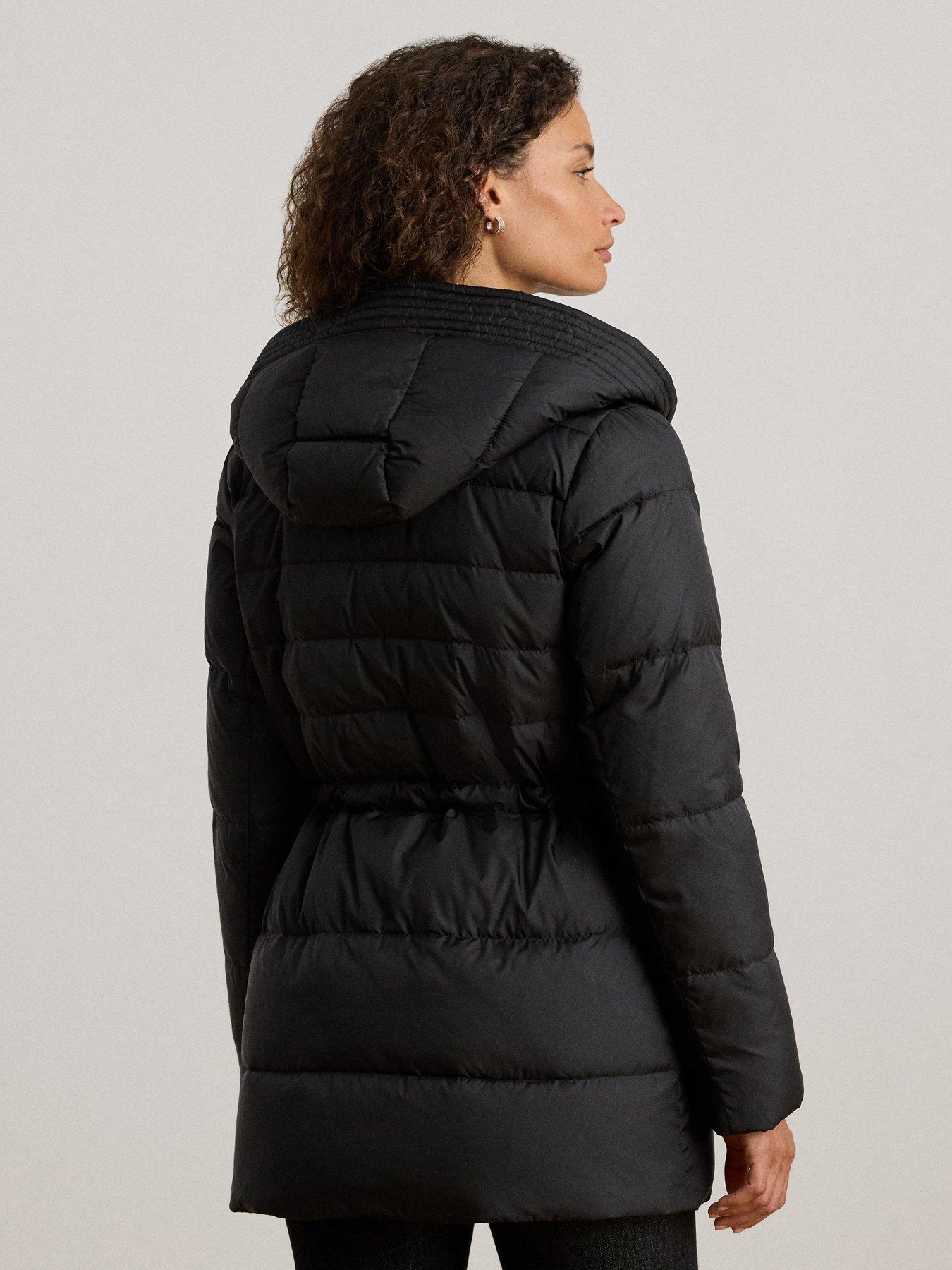 Image 2 of 4 of Lauren by Ralph Lauren Puffer Insulated Coat - Black