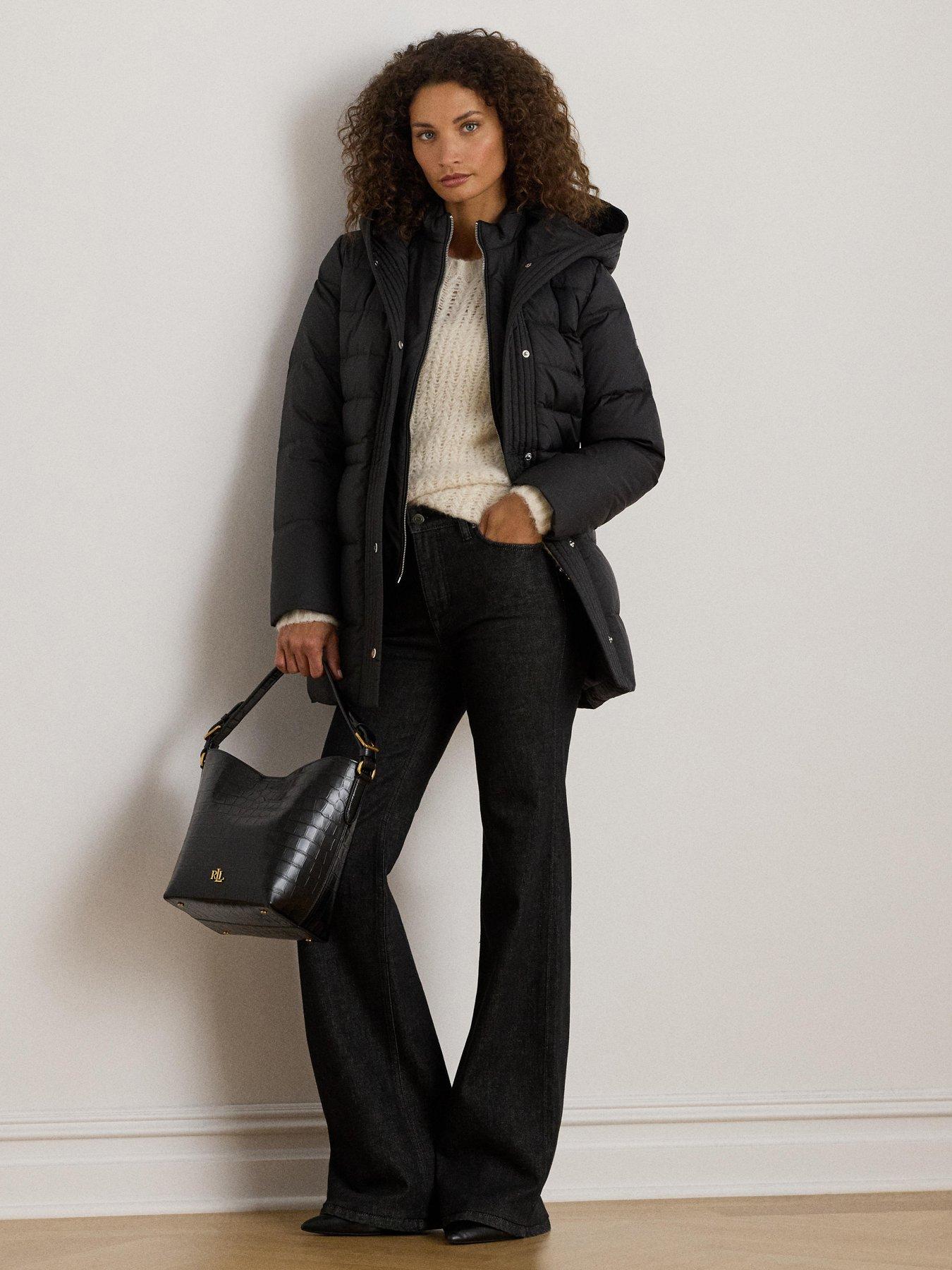 Image 3 of 4 of Lauren by Ralph Lauren Puffer Insulated Coat - Black