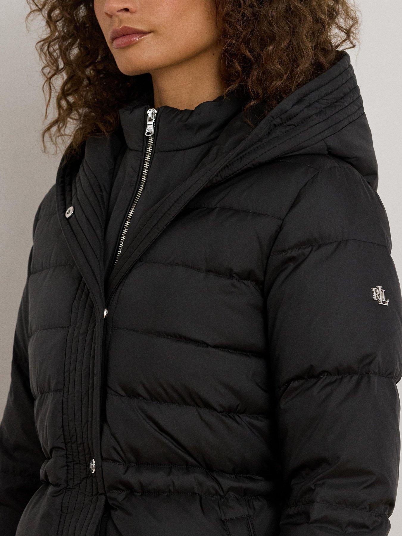 Image 4 of 4 of Lauren by Ralph Lauren Puffer Insulated Coat - Black