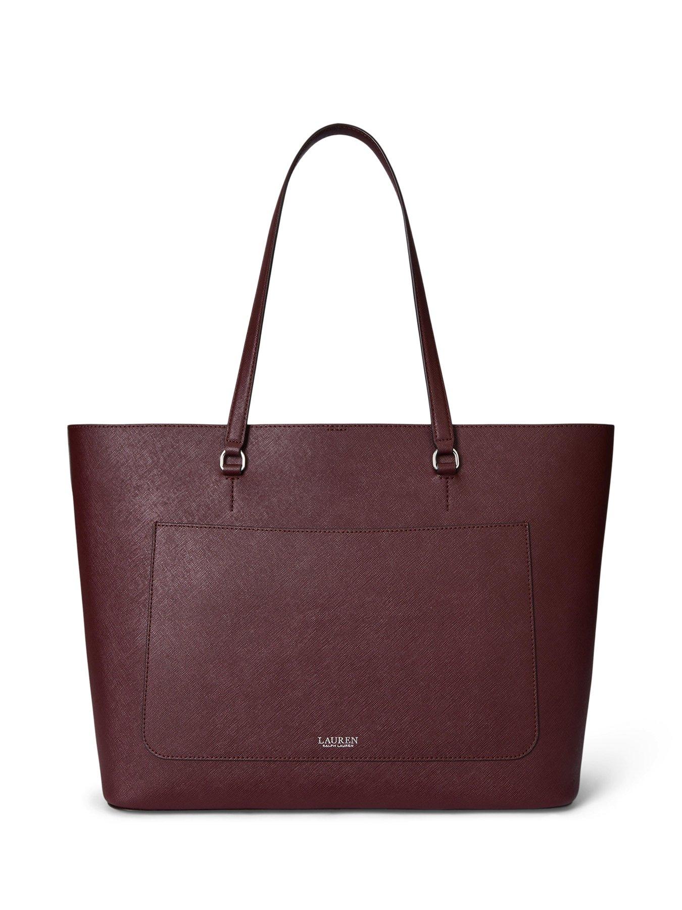  image of lauren-by-ralph-lauren-karly-large-tote-bag-dark-garnet