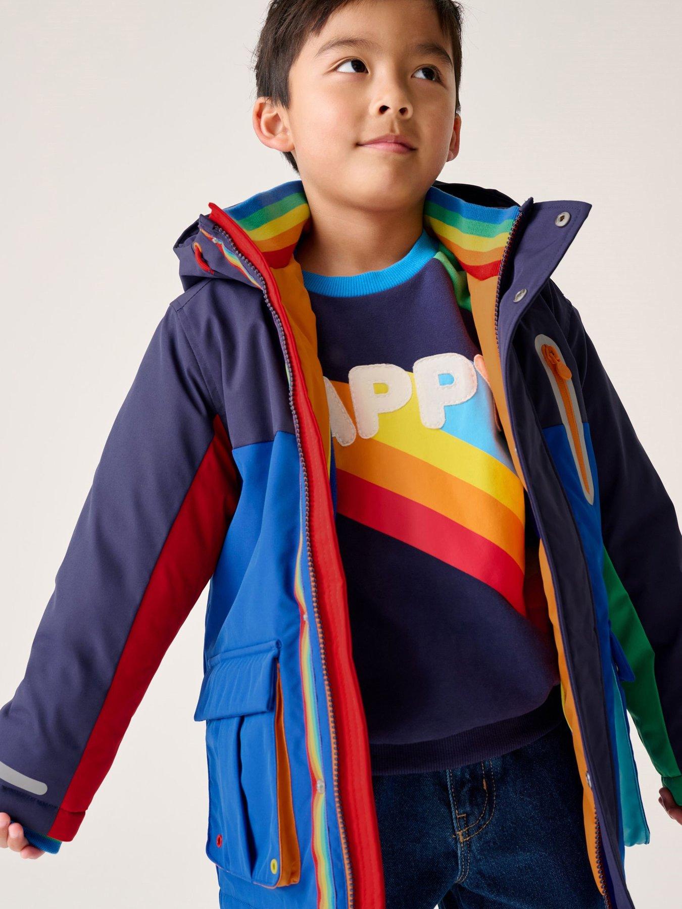 Image 2 of 6 of Little Bird Boys Back To School Parka Coat - Blue