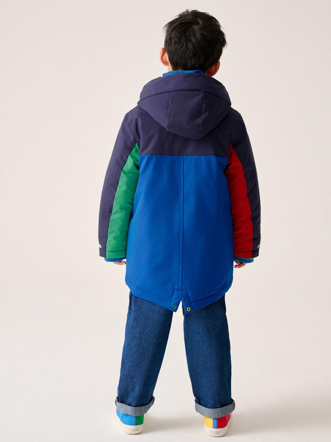 Image 3 of 6 of Little Bird Boys Back To School Parka Coat - Blue
