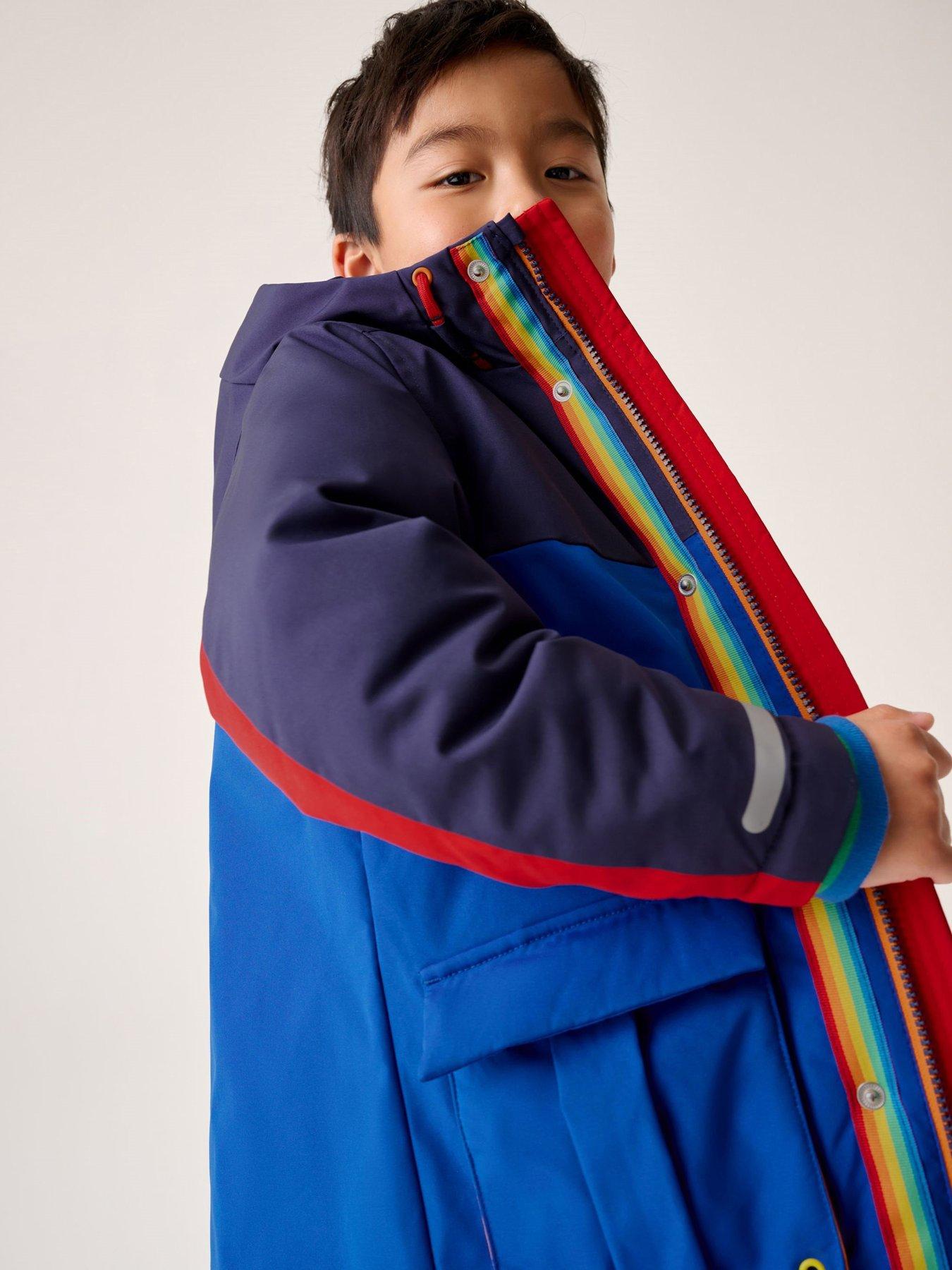 Image 4 of 6 of Little Bird Boys Back To School Parka Coat - Blue