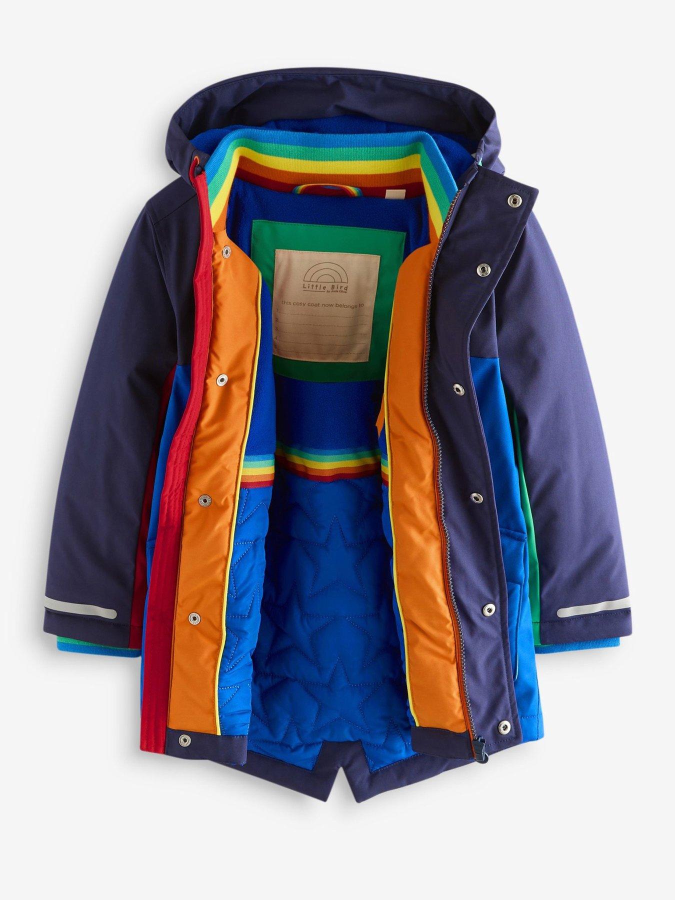 Image 6 of 6 of Little Bird Boys Back To School Parka Coat - Blue