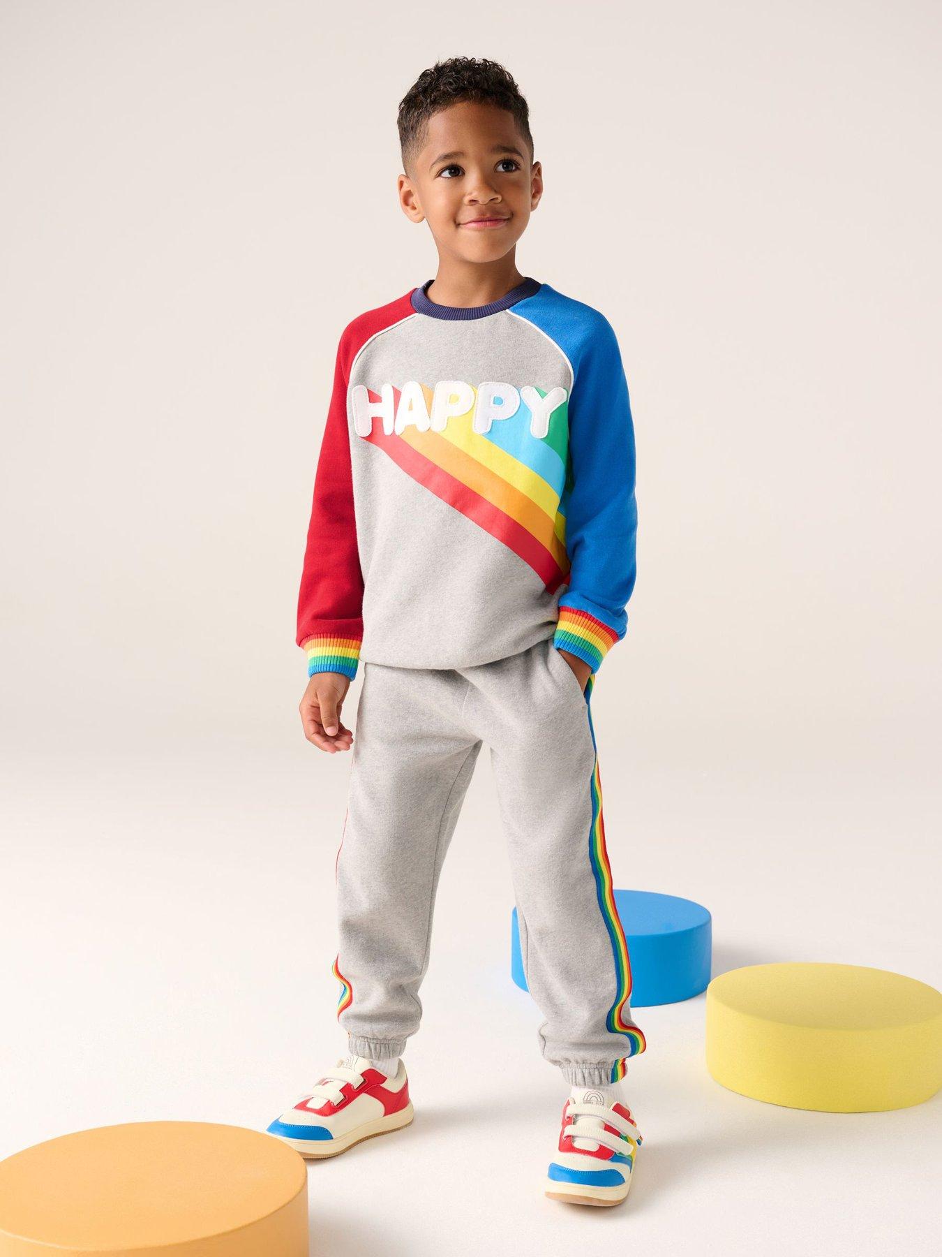 undefined Boys Colour Block Set - Grey