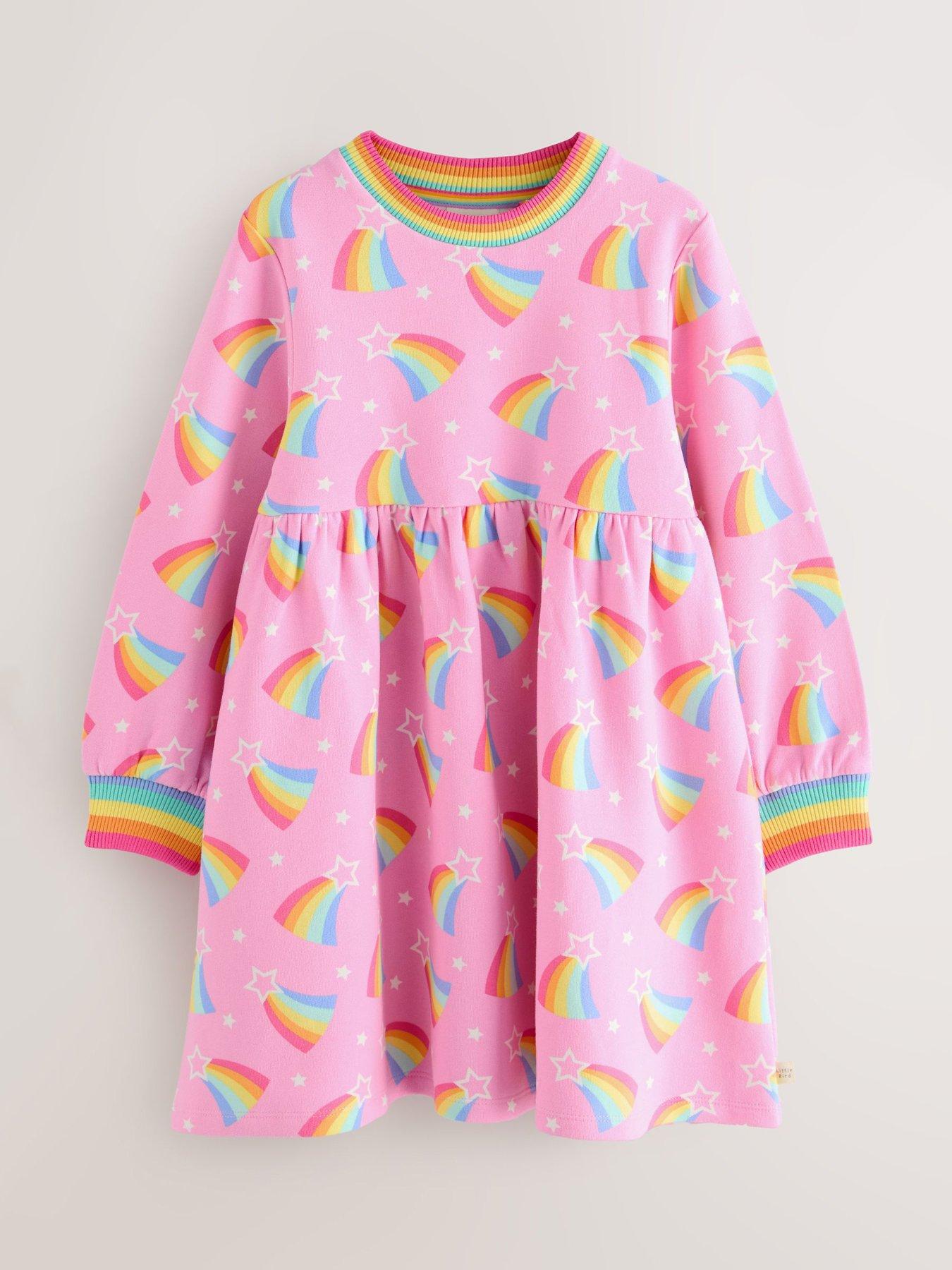 Image 6 of 6 of Little Bird Girls Star Sweater Dress - Pink
