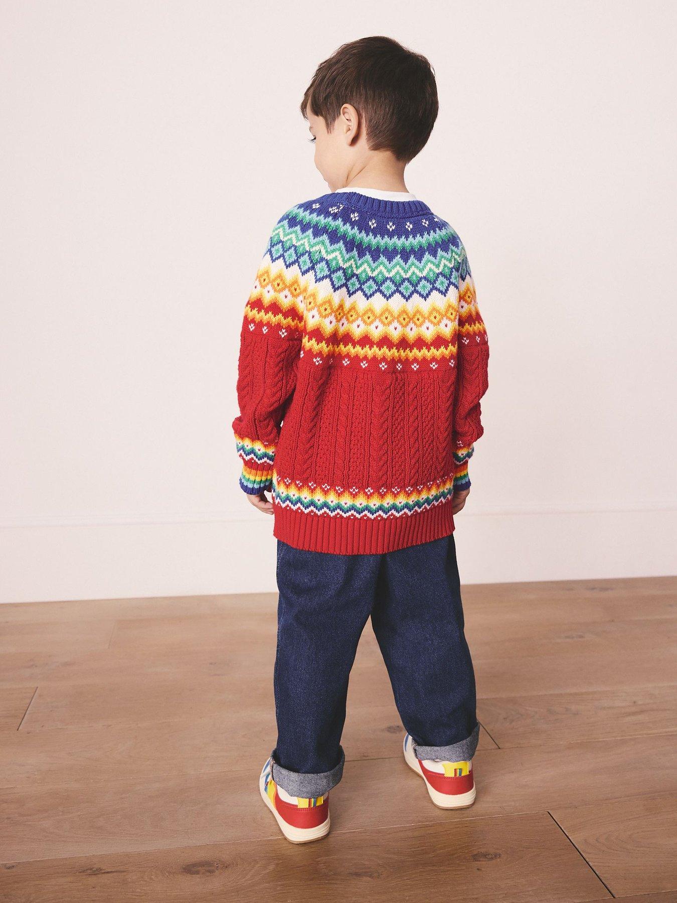 stillFront image of little-bird-boys-nordic-jumper-multi