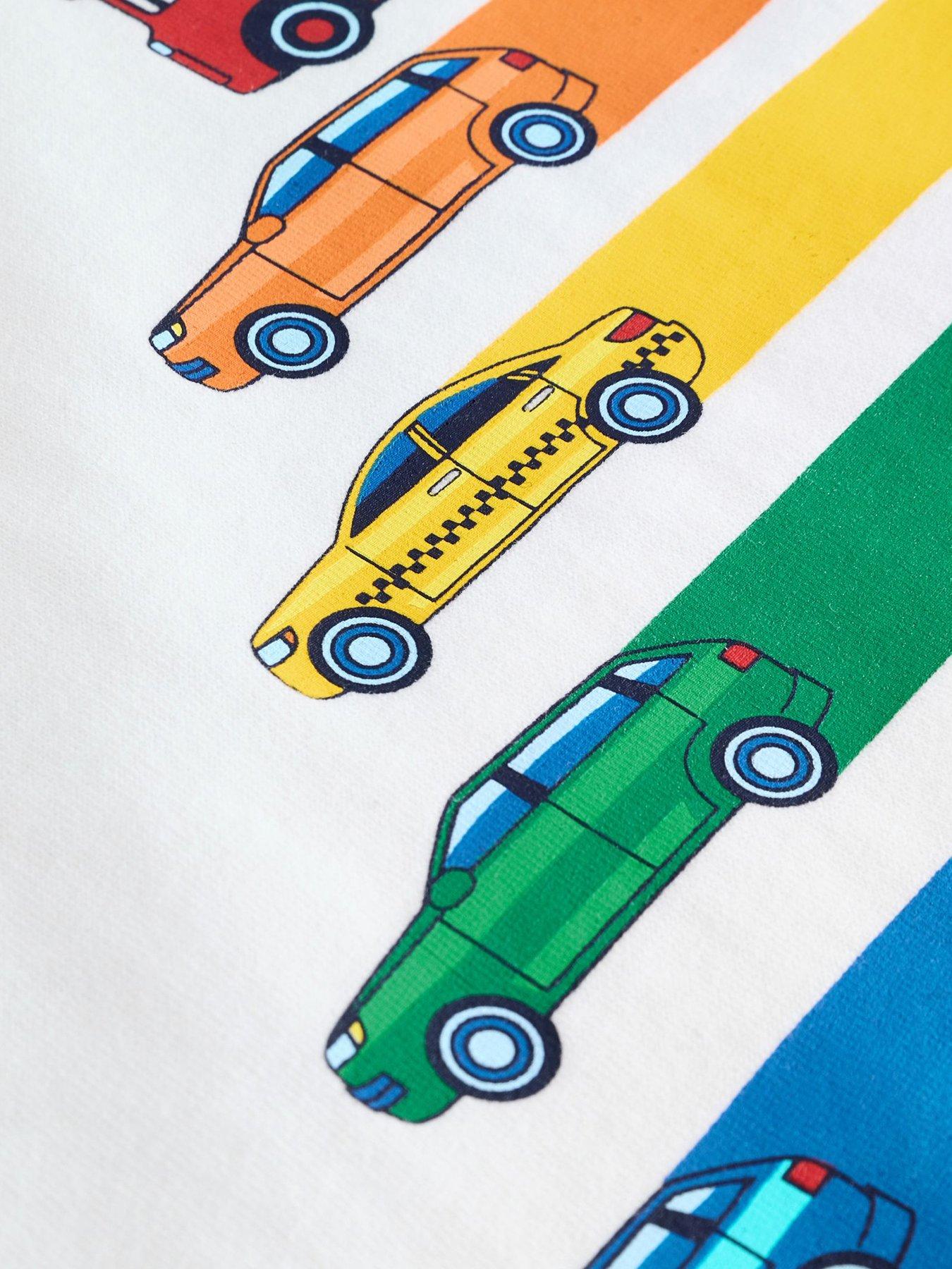 Image 4 of 4 of Little Bird Boys Vehicles T-shirt - Blue