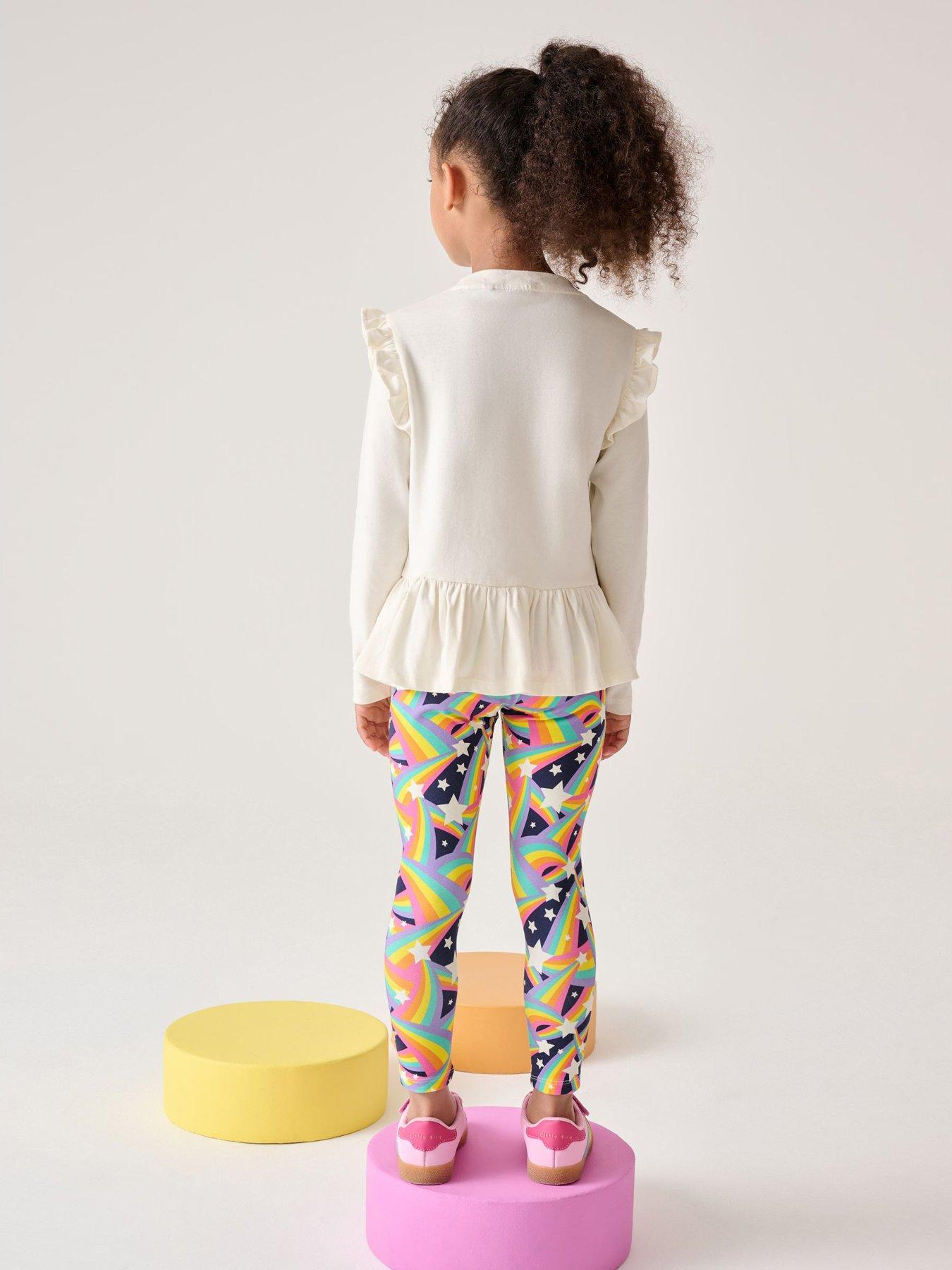  image of little-bird-girls-heart-t-shirt-and-legging-set-multi