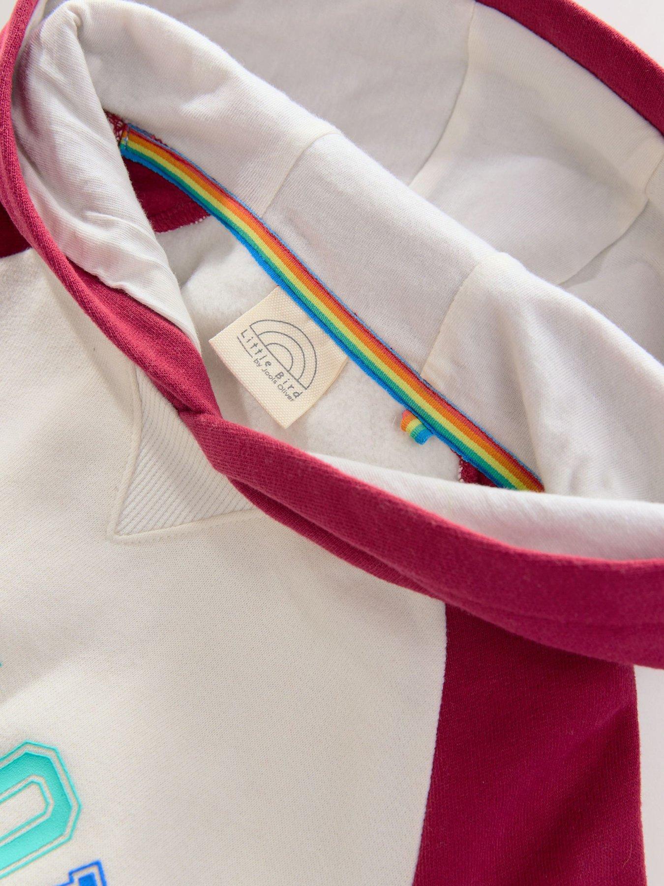 Image 6 of 6 of Little Bird Boys Explore Rainbow Hoodie - Red