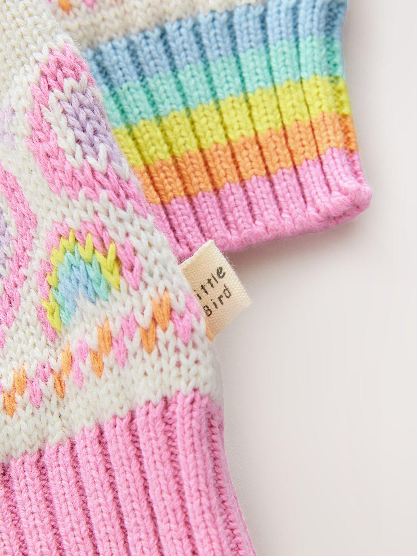  image of little-bird-girls-pastel-knitted-jumper-white