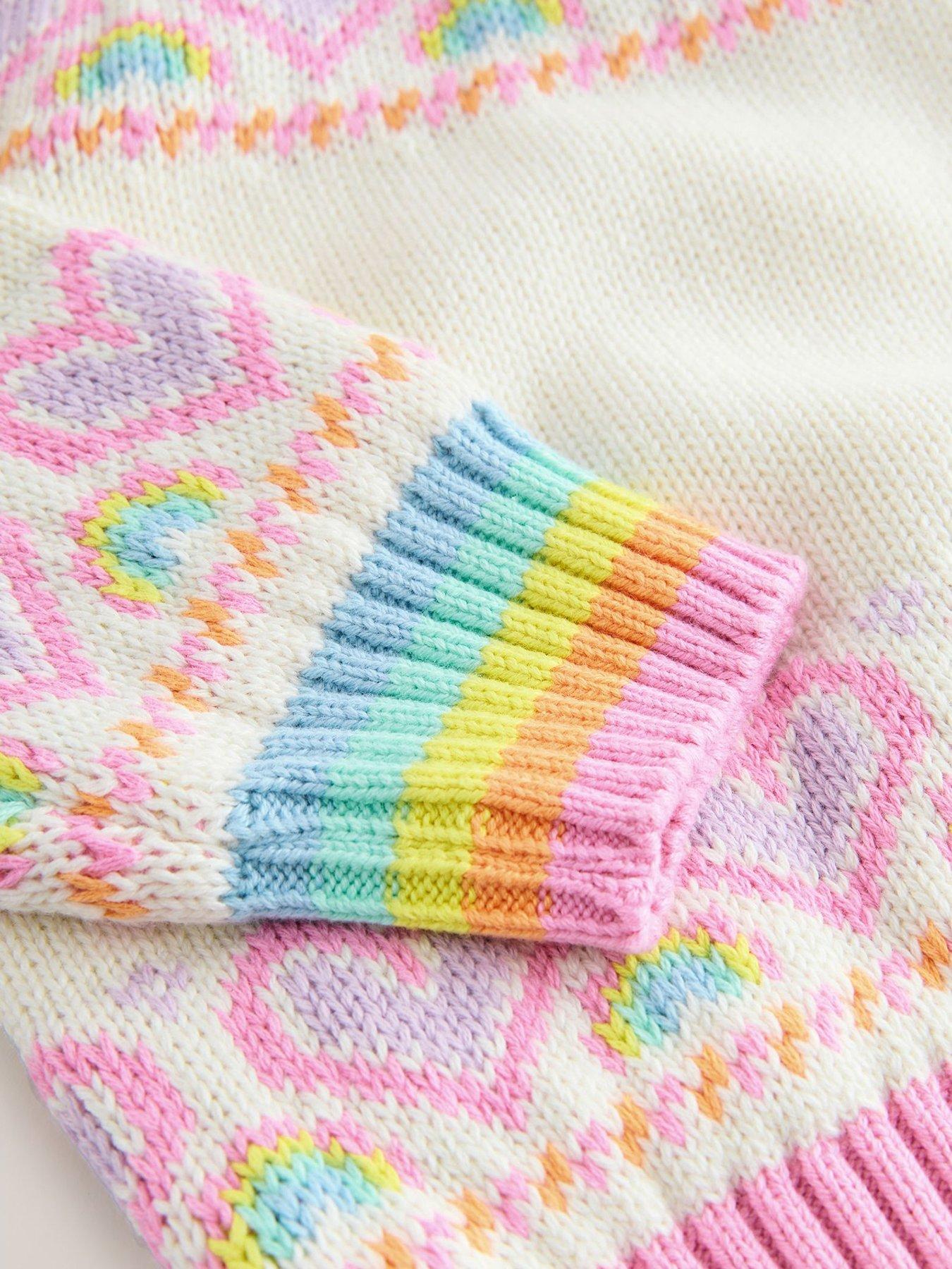  image of little-bird-girls-pastel-knitted-jumper-white