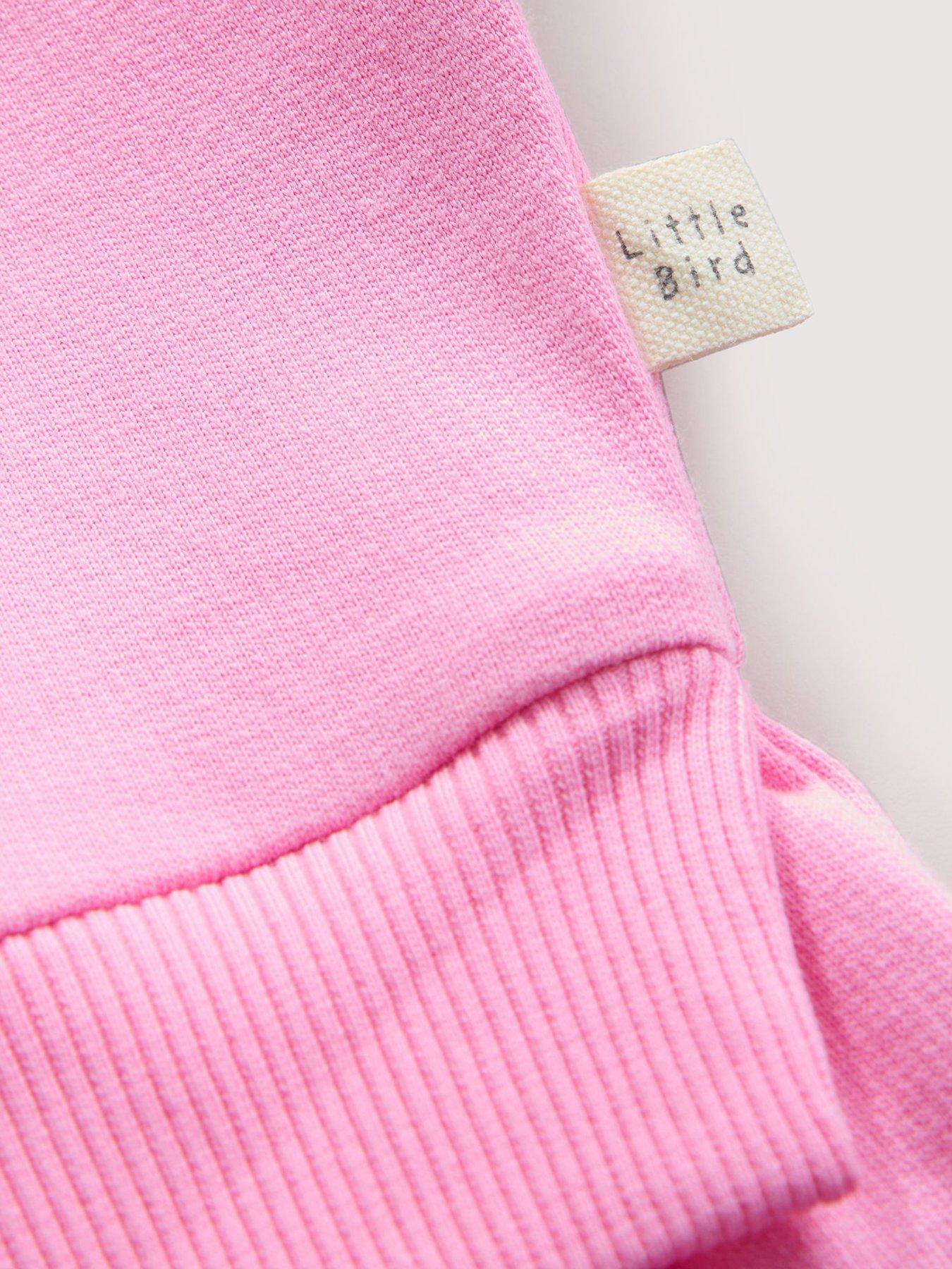  image of little-bird-ricrac-sweat-dress-pink