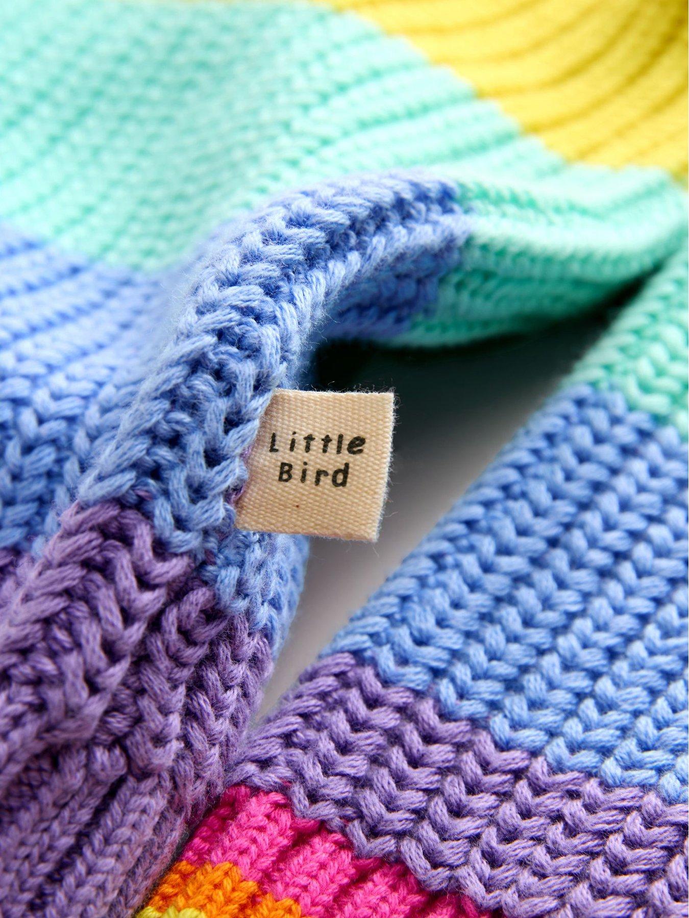 Image 4 of 4 of Little Bird Girls Rainbow Stripe Jumper - Multi