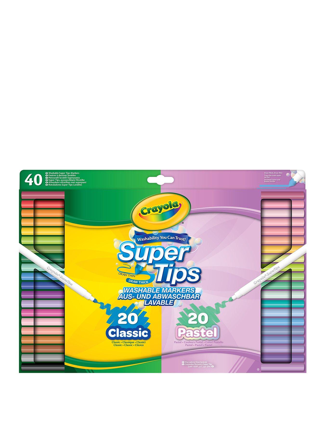 Crayola 40ct Supertips Featuring Pastels