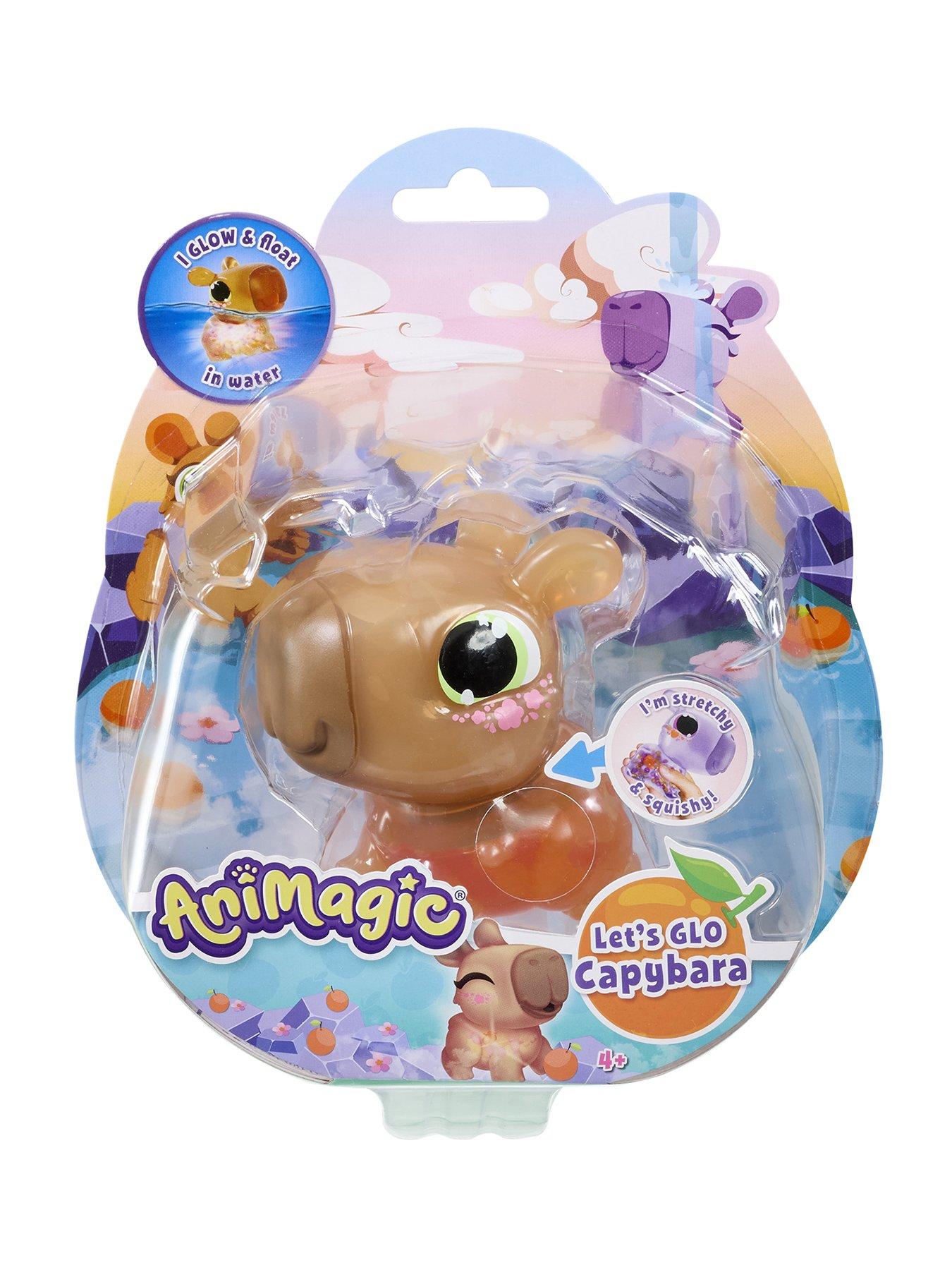 Image 1 of 7 of AniMagic Let's Glo Capybara Interactive Pet&nbsp;- Brown
