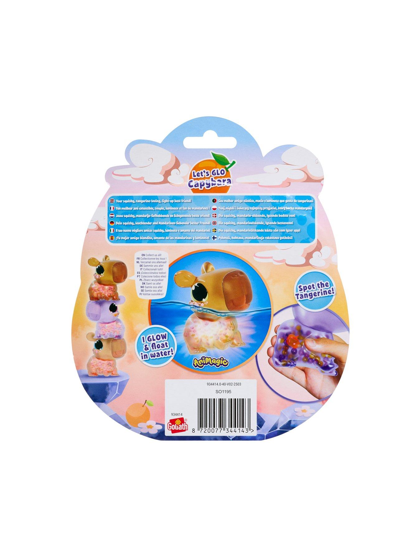 Image 3 of 7 of AniMagic Let's Glo&nbsp;Capybara Interactive&nbsp;Pet -&nbsp;Purple