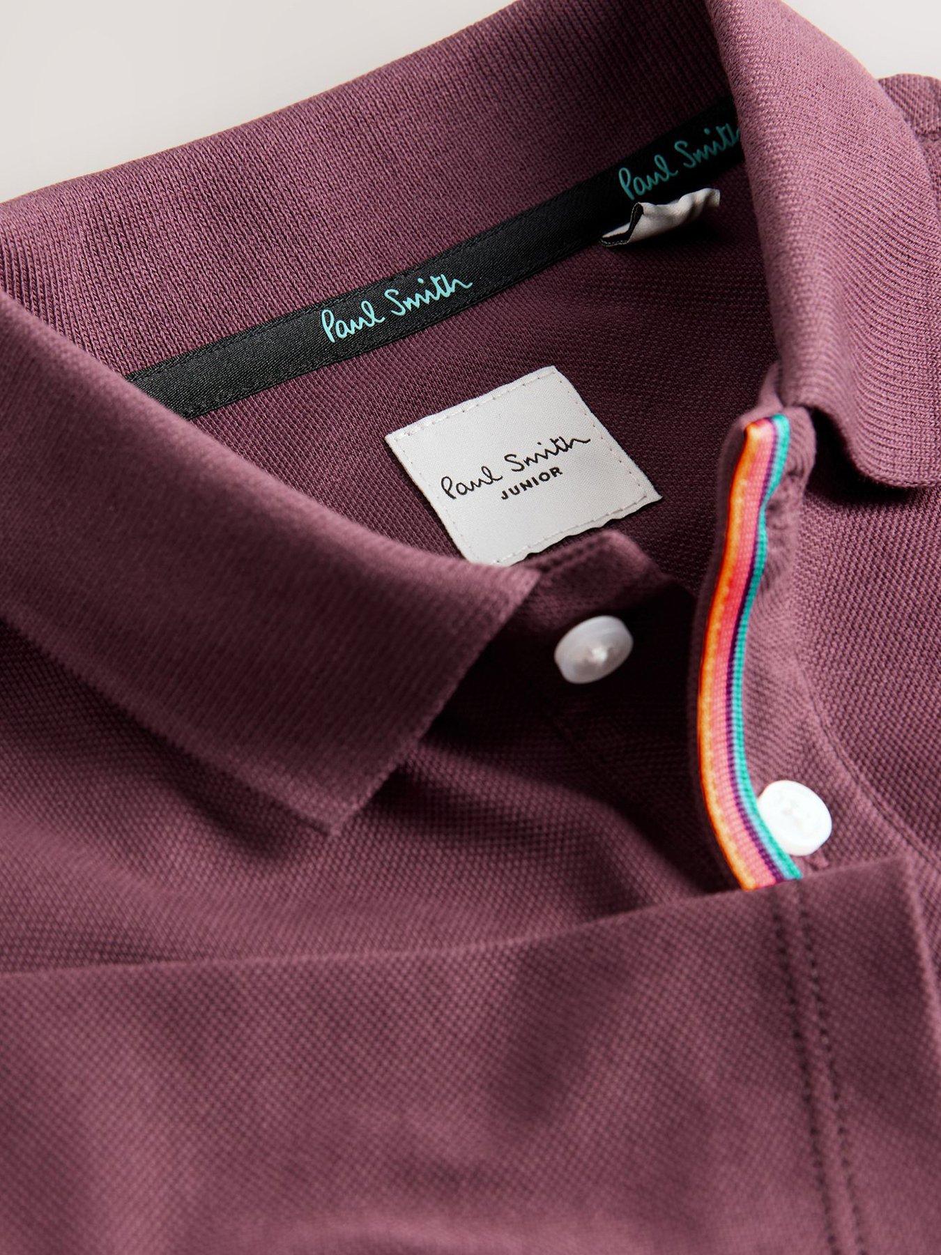 Image 3 of 5 of Paul Smith Junior Boys Polo Shirt - Dark Red