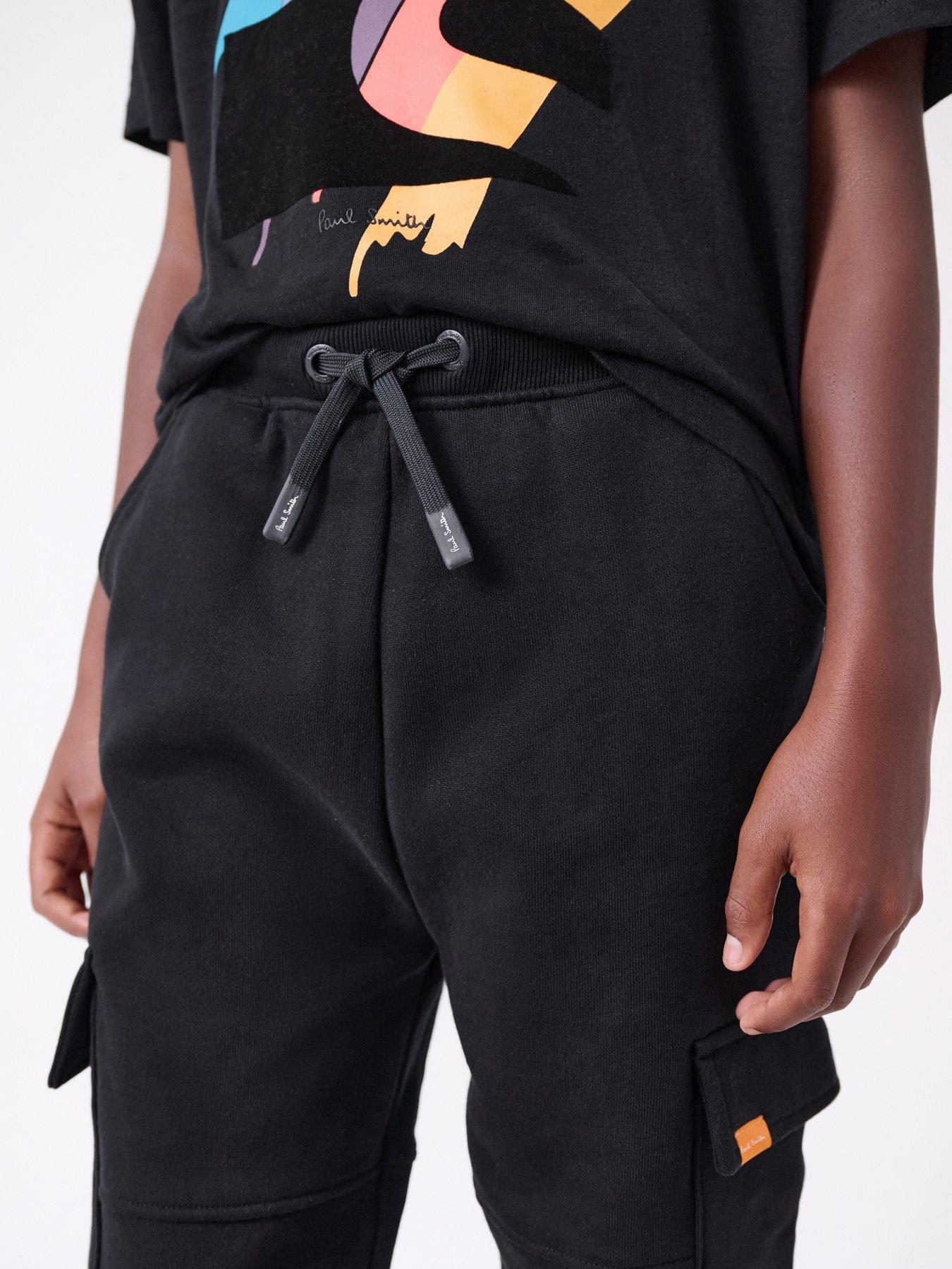  image of paul-smith-junior-boys-t-shirt-amp-jogger-set-black