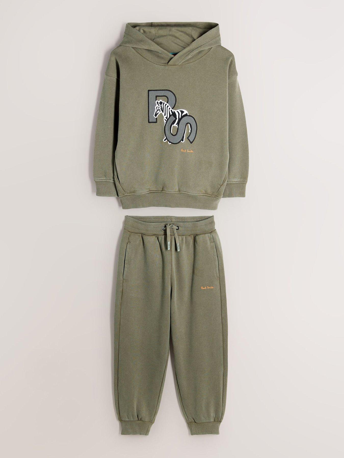 Paul Smith Junior Boys Zebra Sweat Set - Green