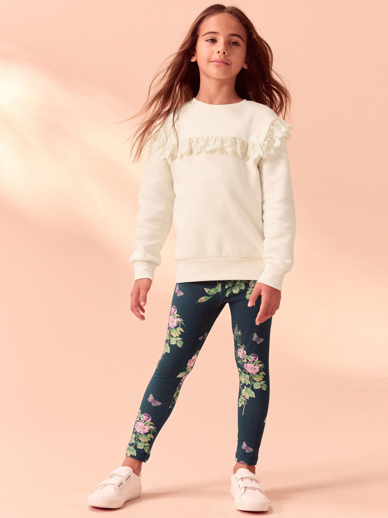 laura-ashley-older-girls-floral-legging-set-cream