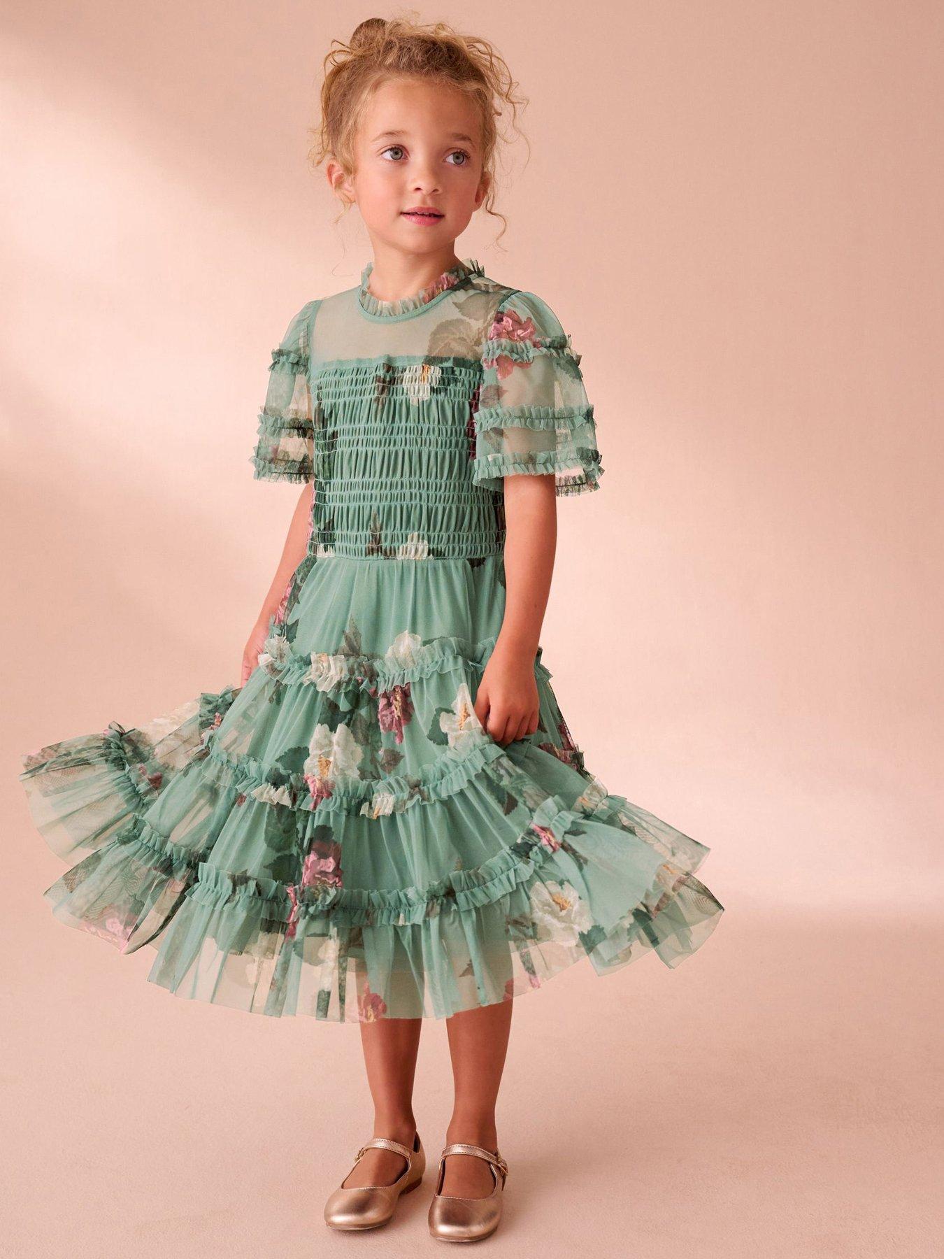 laura-ashley-kids-floral-lace-dress-green