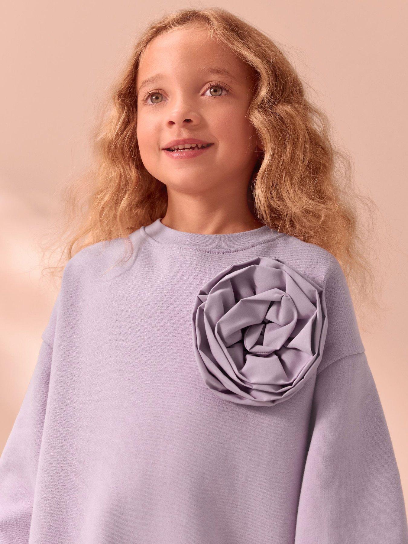 Image 5 of 7 of Laura Ashley Girls 2 Piece Legging Set - Lilac