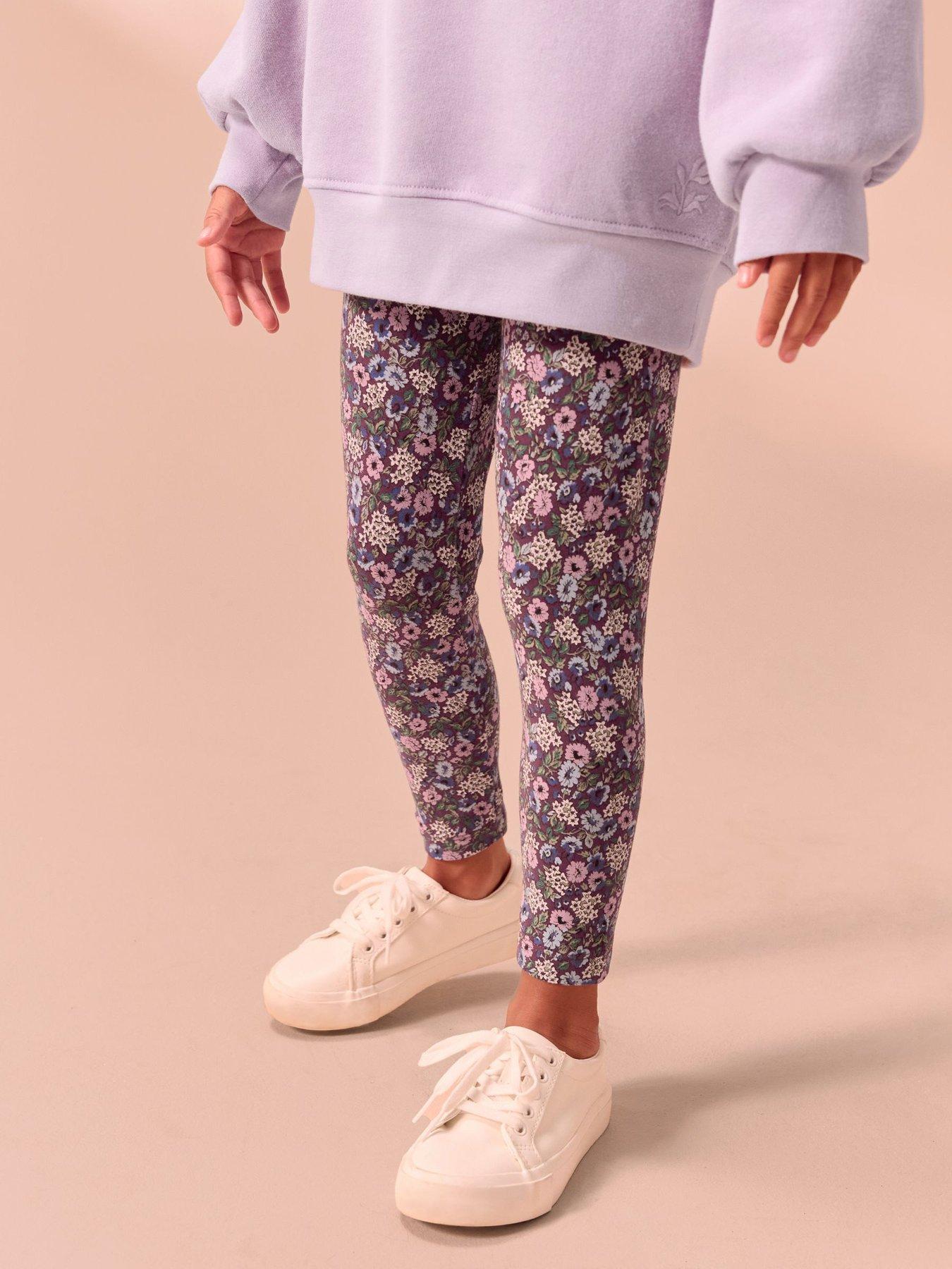 Image 6 of 7 of Laura Ashley Girls 2 Piece Legging Set - Lilac