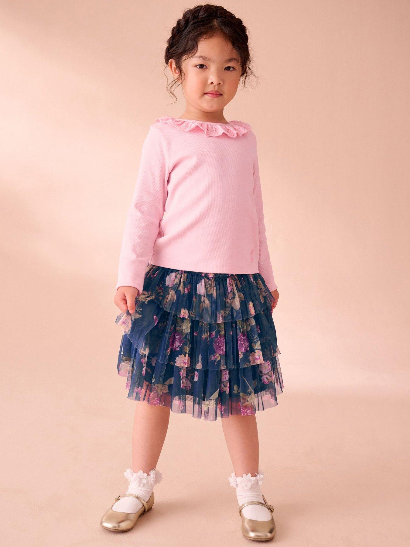 Laura Ashley Kids Top Skirt Set - Pink