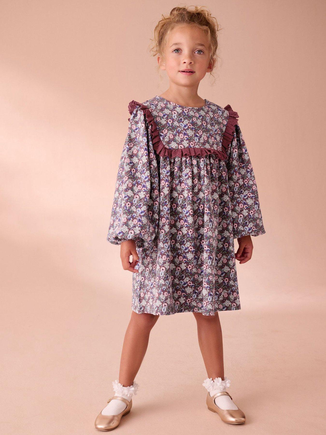 Laura Ashley Kids Jersey Dress - Purple